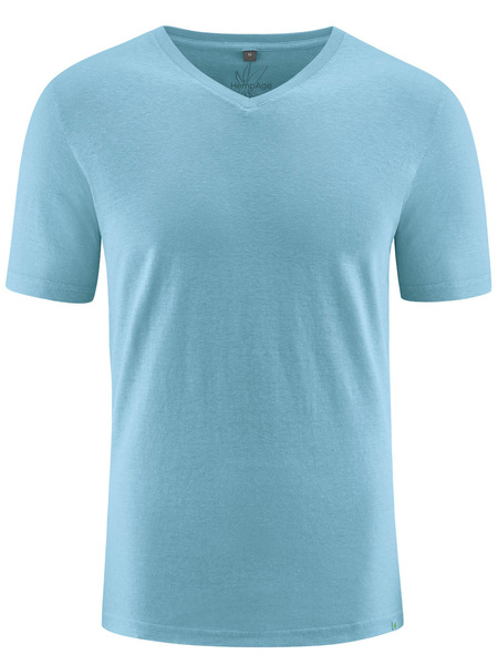 Hempage Herren T-shirt V-ausschnitt Hanf/bio-baumwolle günstig online kaufen