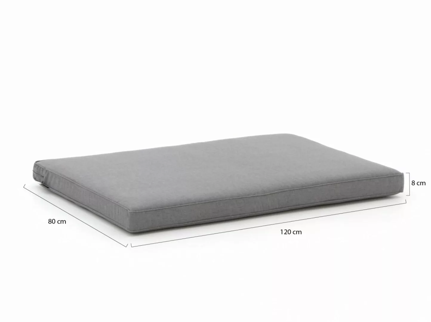 Madison Palettenkissen Sitzteil Oxford Grey Outdoor 120x80 cm günstig online kaufen