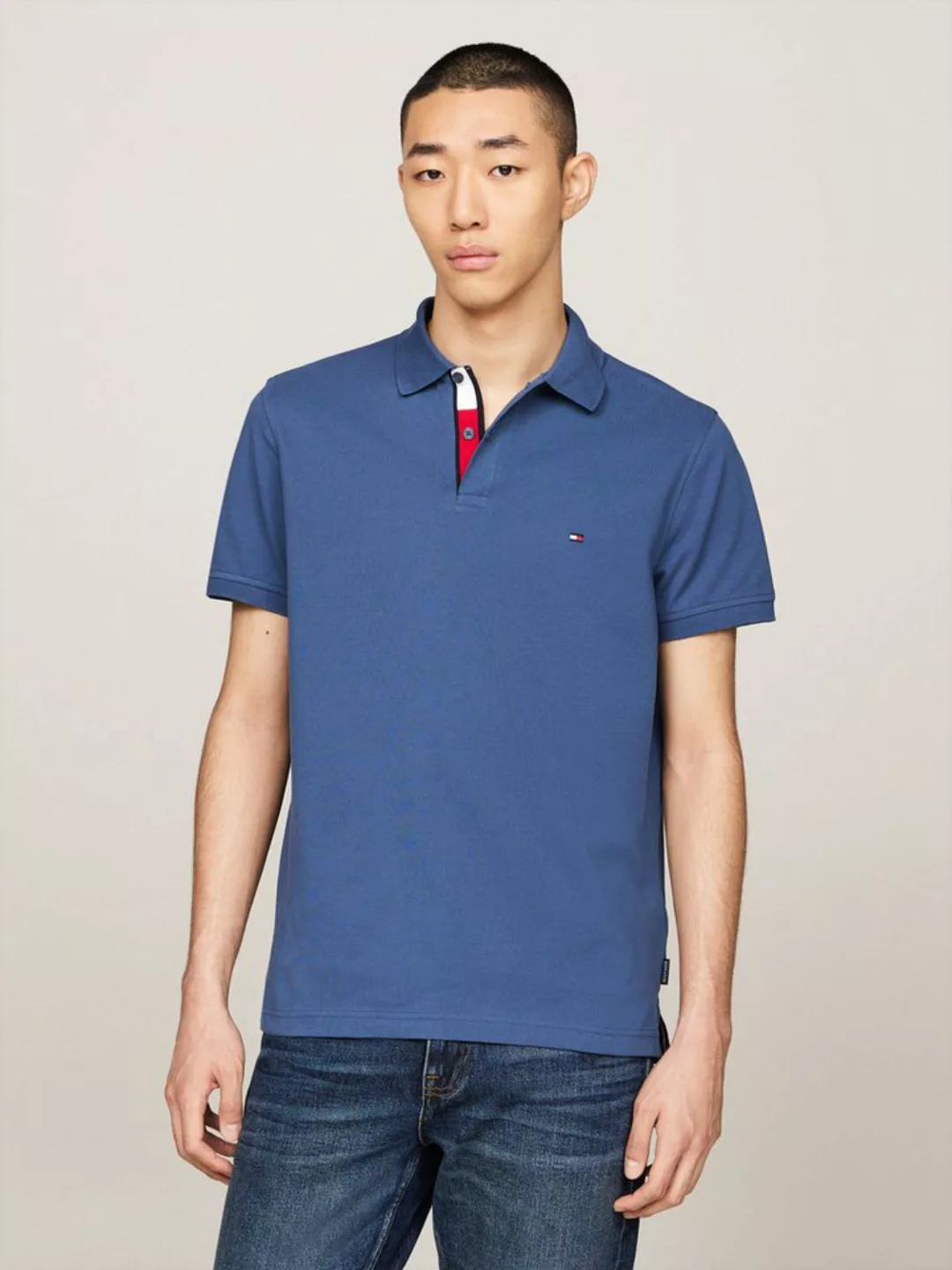 Tommy Hilfiger Poloshirt FLAG UNDER PLACKET REG POLO günstig online kaufen