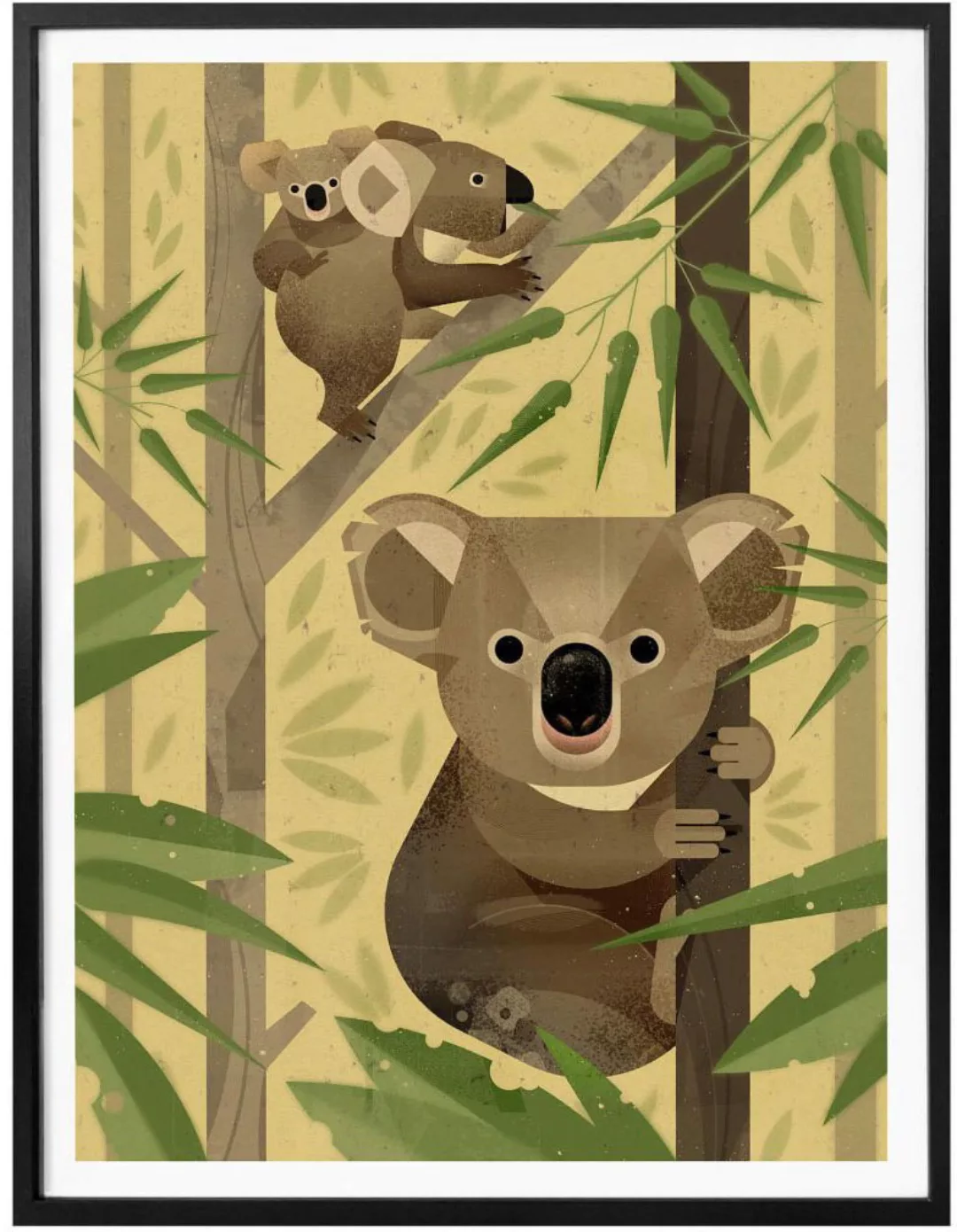 Wall-Art Poster "Koala", Tiere, (1 St.), Poster ohne Bilderrahmen günstig online kaufen