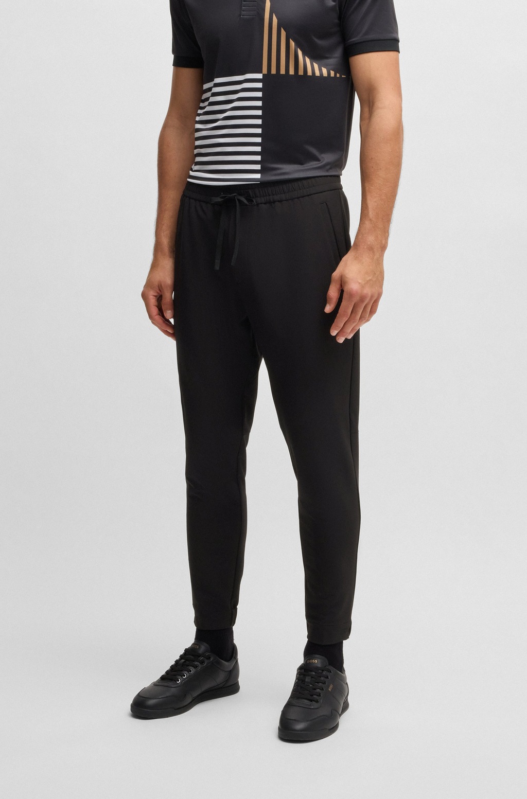 BOSS GREEN Stretch-Hose "T Flex", mit elastischem Bund und Kordelzug Stretc günstig online kaufen