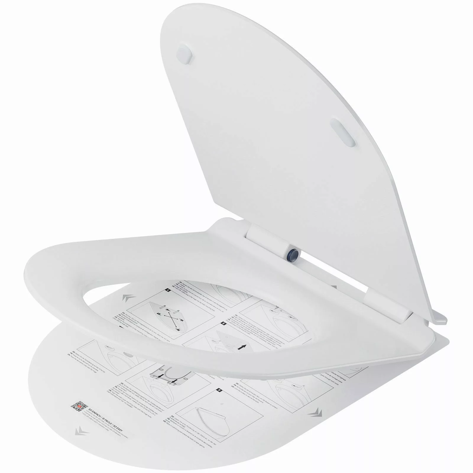 DERW MAX WC-Sitz Ultradünner D-förmiger Toilettensitzdeckel günstig online kaufen