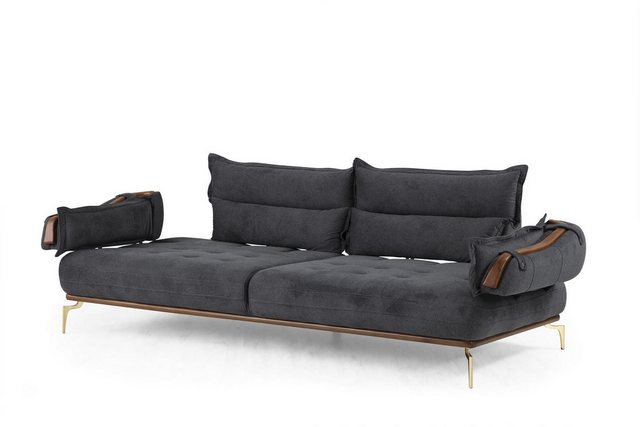 Xlmoebel 3-Sitzer Exzellentes 3-Sitzer Sofa zeitgemäßes Holz Wohnzimmermöbe günstig online kaufen