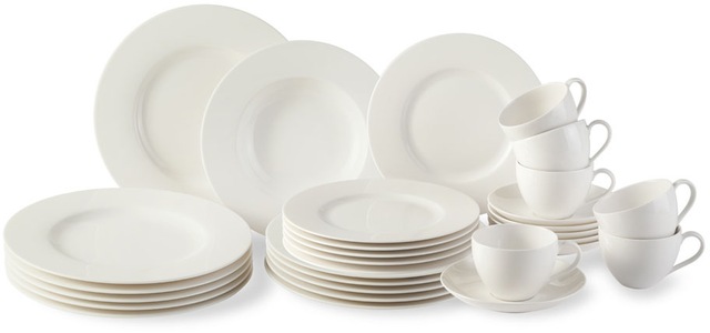 vivo Villeroy & Boch Group Kombiservice »Geschirr-Set, Service Basic White« günstig online kaufen