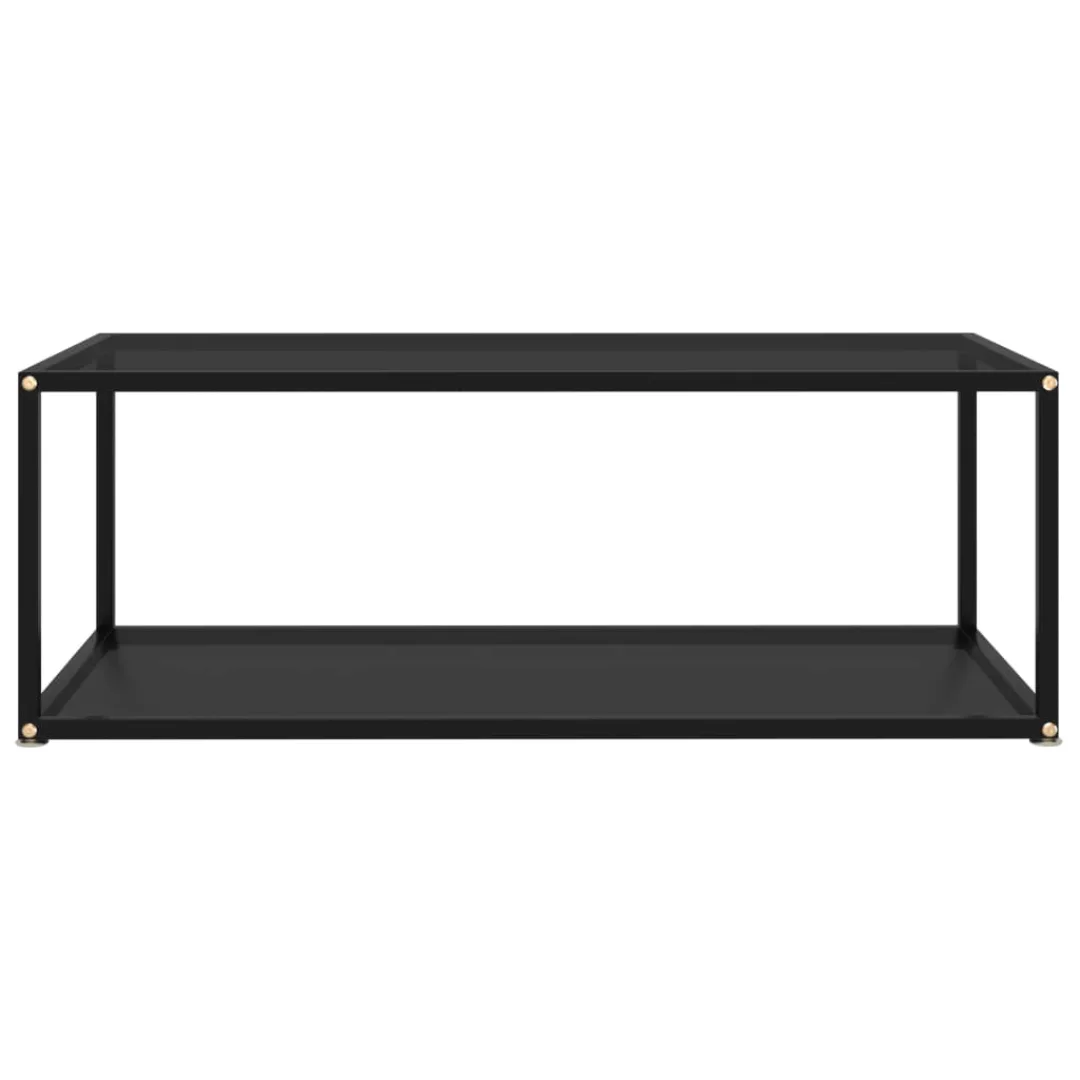 Beistelltisch Schwarz 100x50x35 Cm Hartglas günstig online kaufen