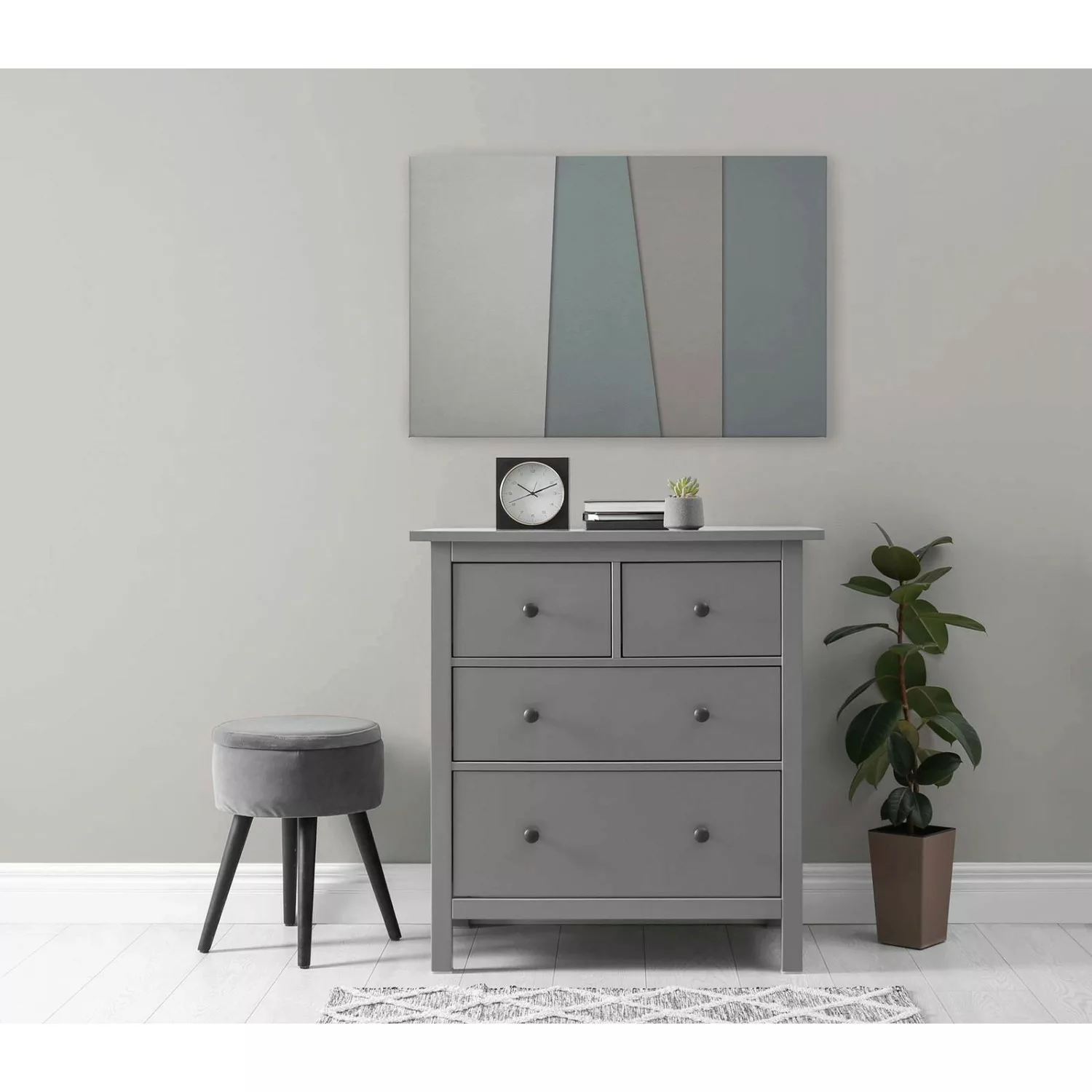 Bricoflor Wandbild Minimalistisch Grau Beige Deko Bild Modern In 120 X 80 C günstig online kaufen