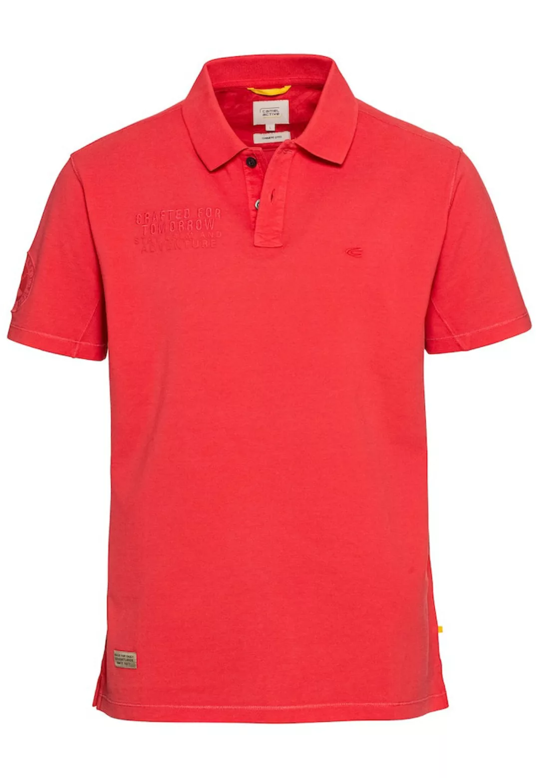 camel active Poloshirt rot passform textil (1-tlg) günstig online kaufen