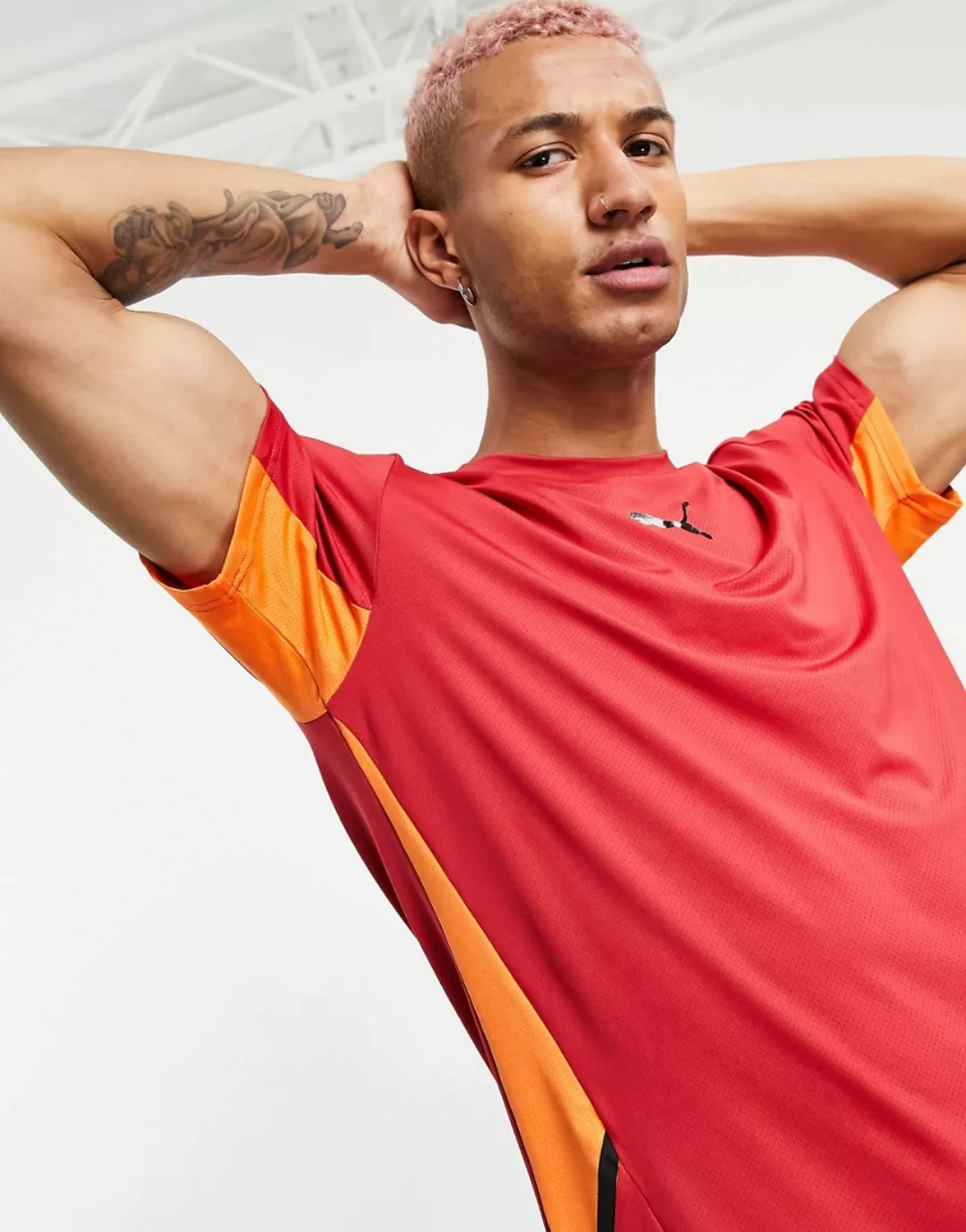 Puma – Train Vent – T-Shirt in Rot günstig online kaufen