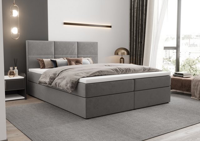 B&B Home Boxspringbett Coria (H3 Matratze Bonellfederung, Kopfteil, Bettkas günstig online kaufen