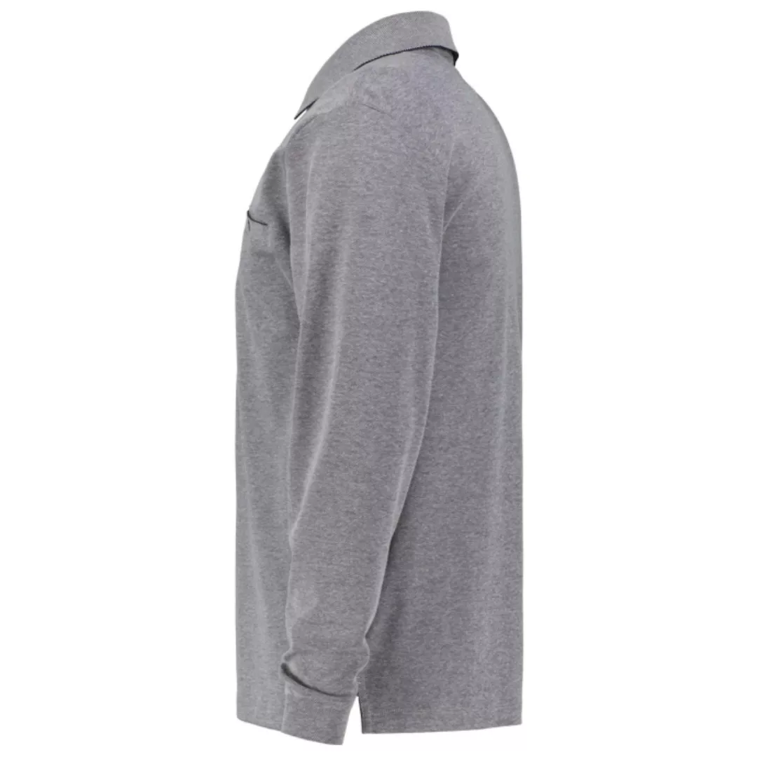 CASAMODA Langarm-Poloshirt "CASAMODA Polo-Shirt Langarm gestreift" günstig online kaufen