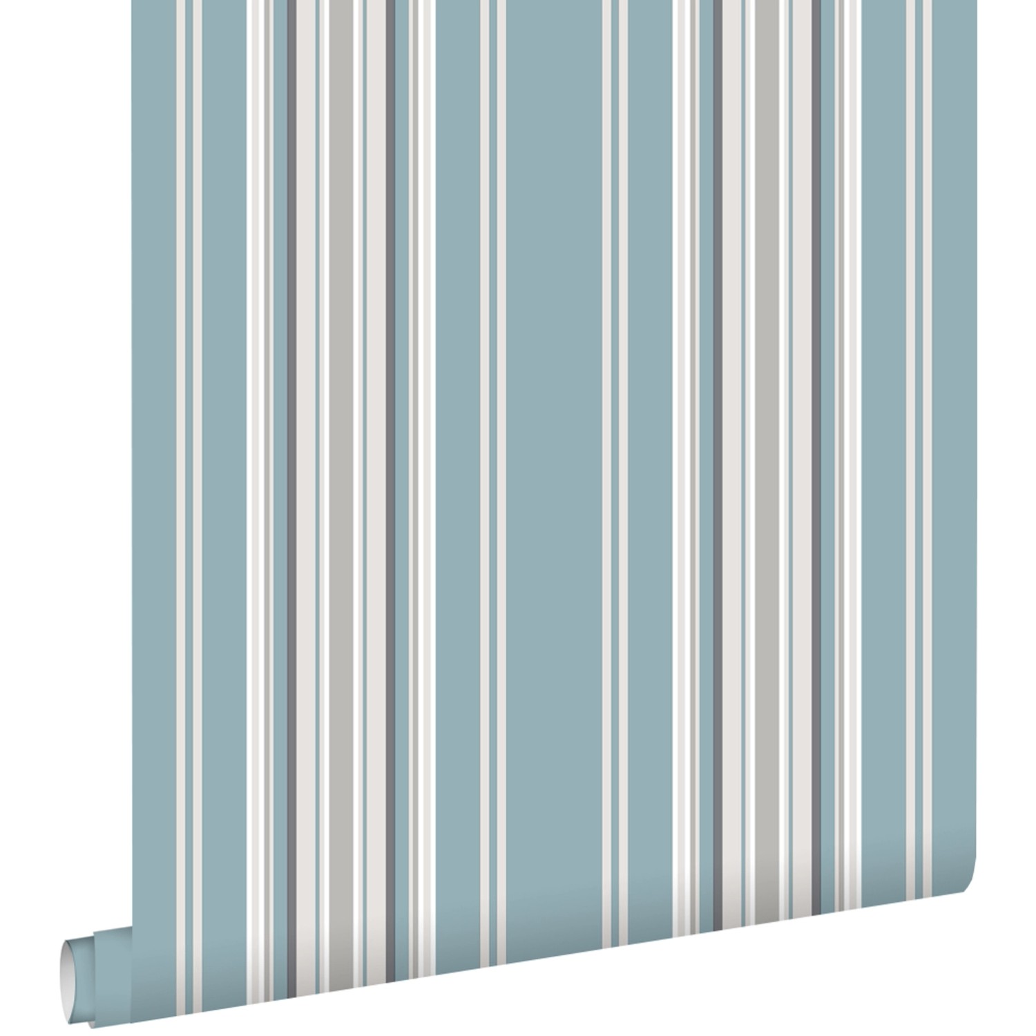 ESTAhome Tapete Streifen Vintage Blau und Grau 53 cm x 10,05 m 138807 günstig online kaufen