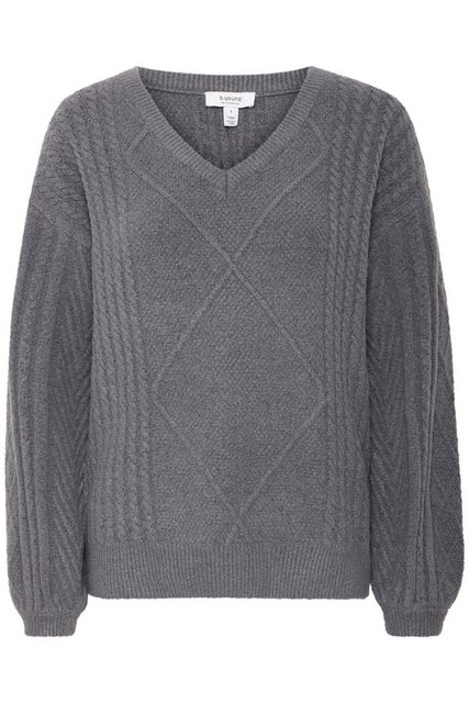 b.young Strickpullover BYMEDI VNECK JUMPER - feingestrickter Pullover günstig online kaufen