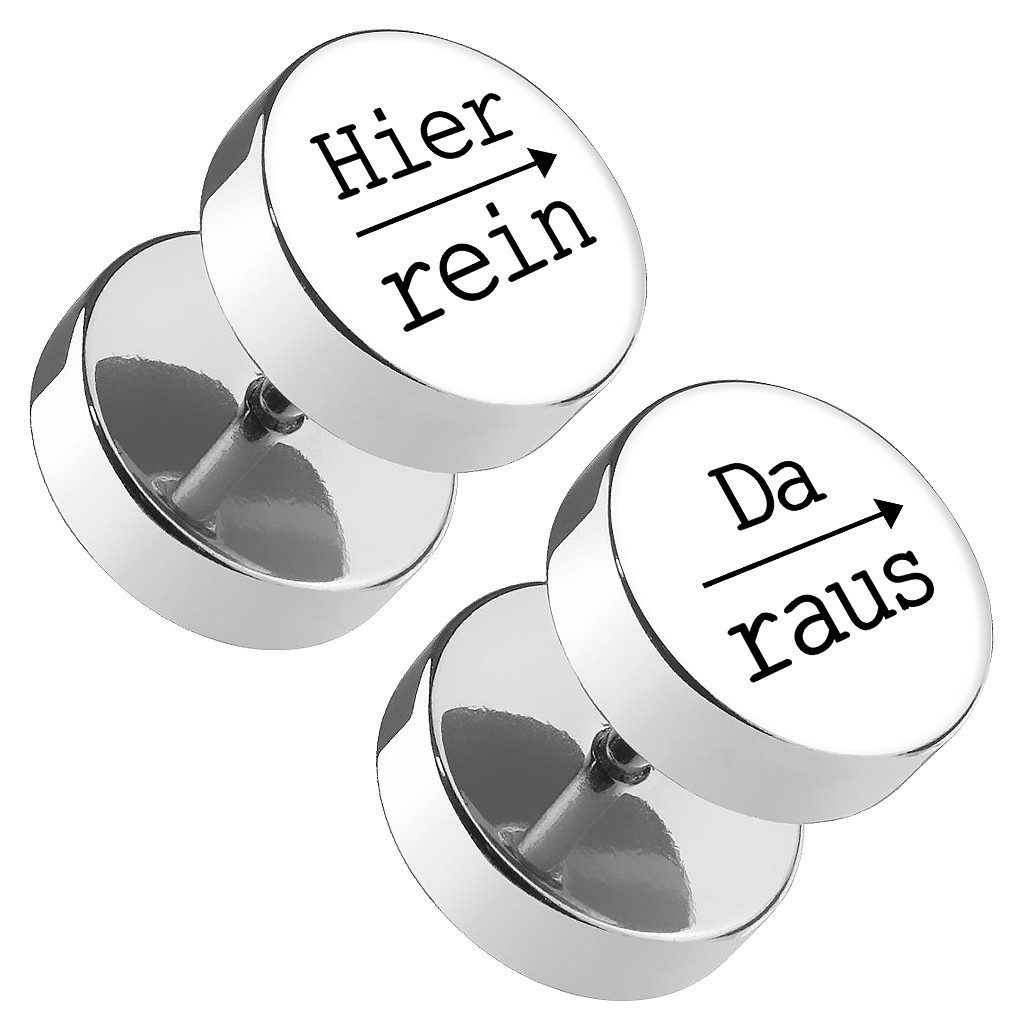 Taffstyle Piercing-Set Motiv Fake Plug 1 günstig online kaufen