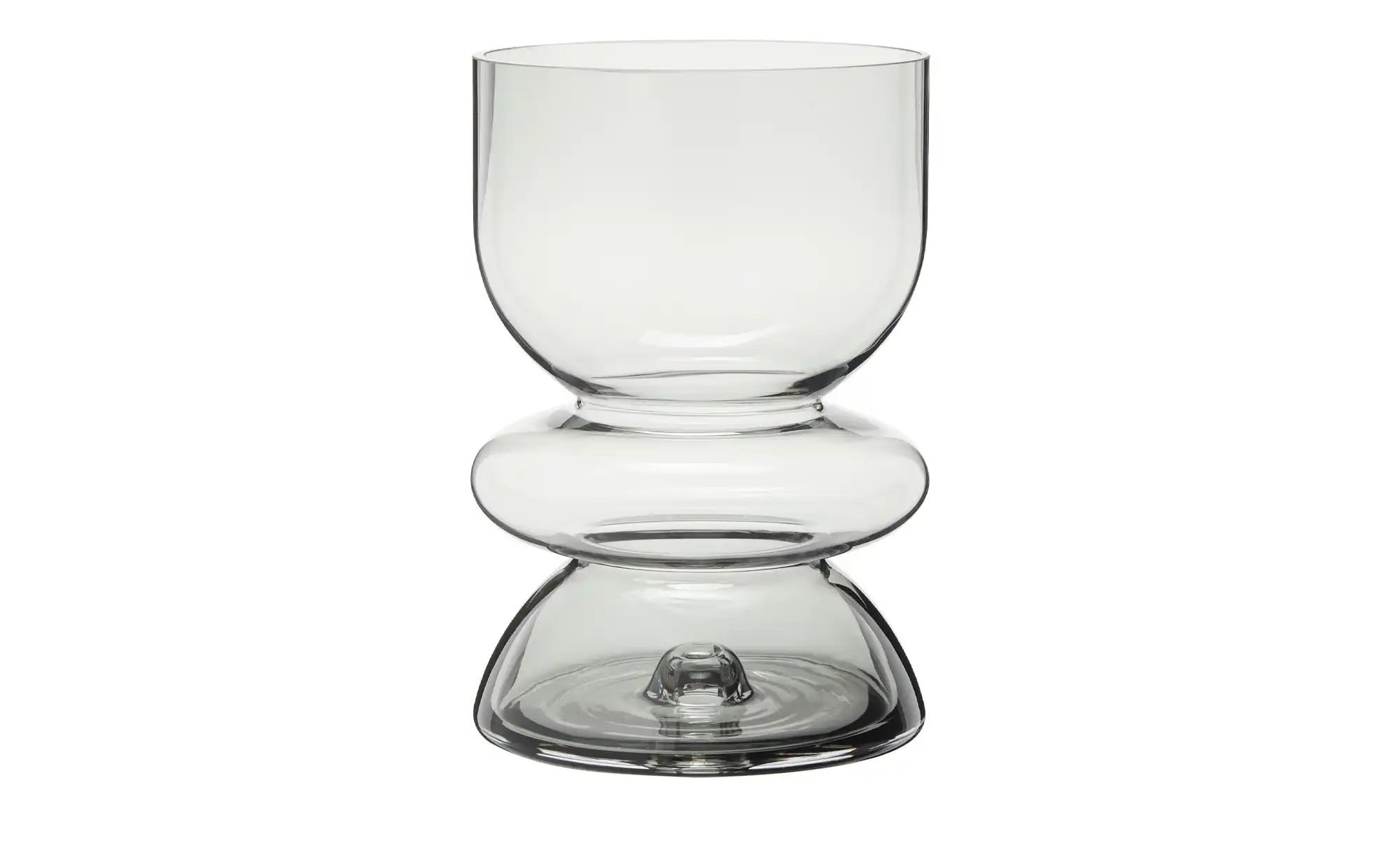 HOME STORY Vase ¦ grau ¦ Glas ¦ Maße (cm): B: 16 H: 24 Accessoires > Vasen günstig online kaufen