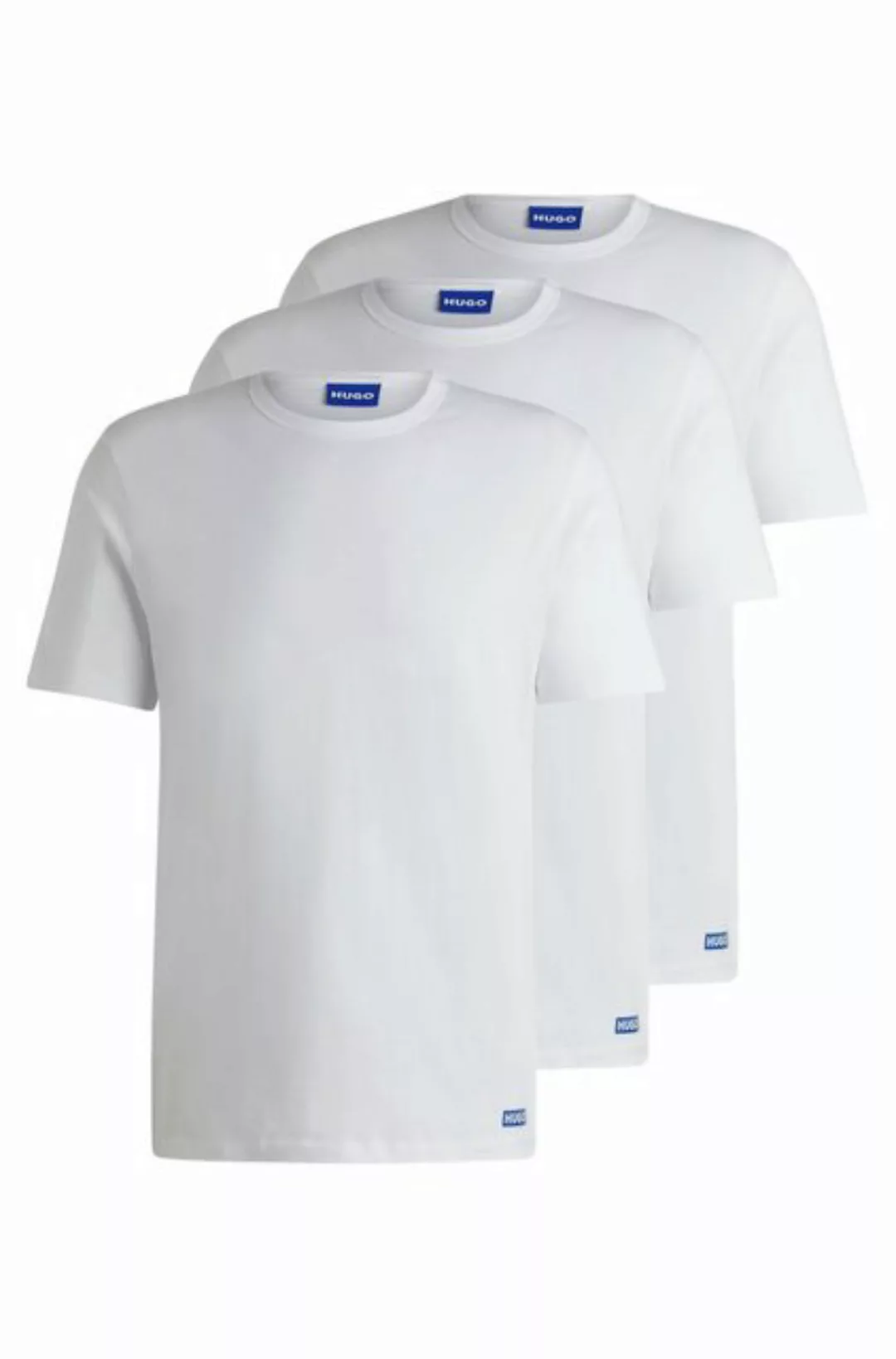 HUGO Blue T-Shirt BLUE3_Naolo (Packung, 2-tlg) mit kleinem Label am Saum günstig online kaufen