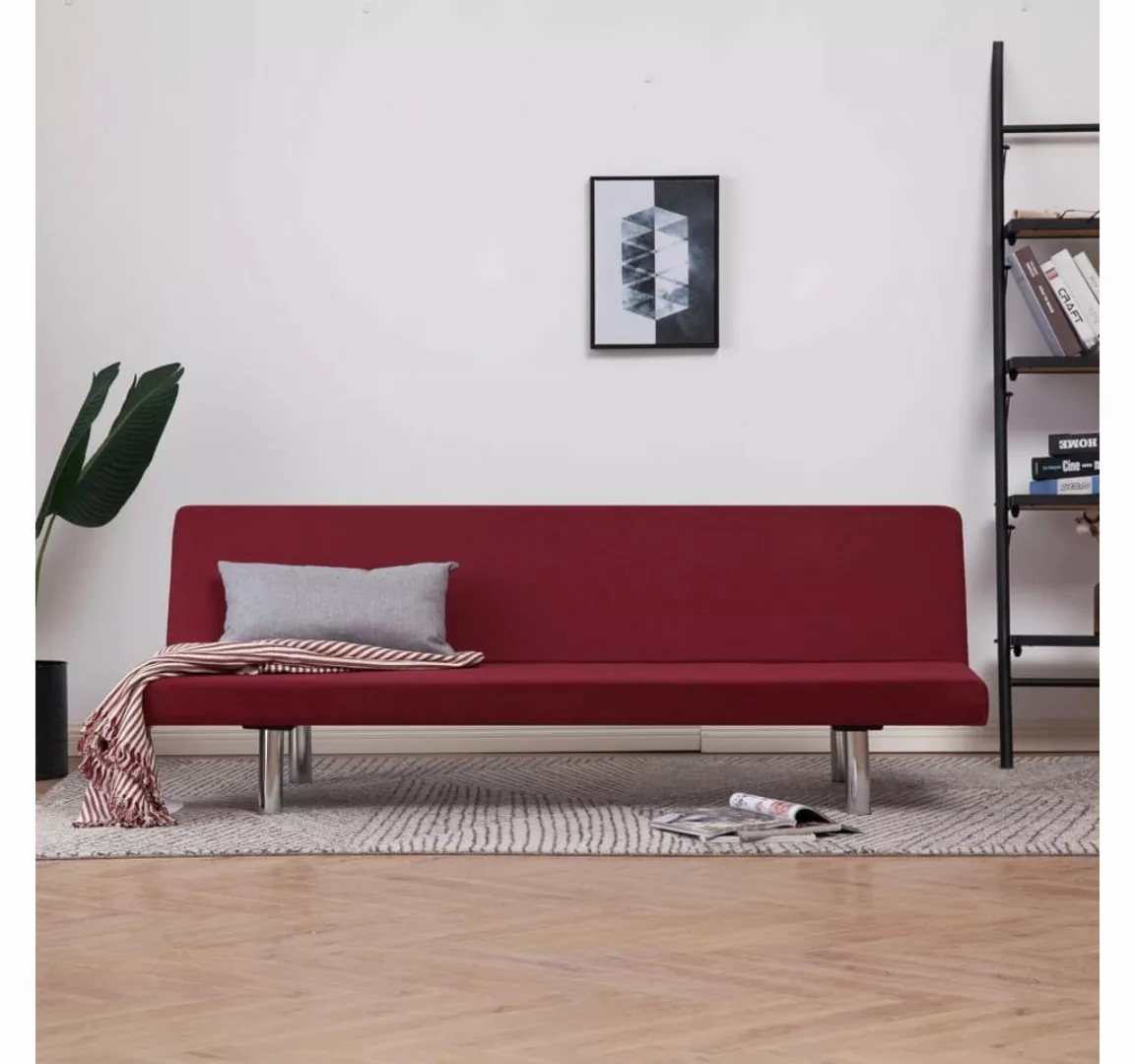 vidaXL Sofa Schlafsofa Polyester, Rot günstig online kaufen