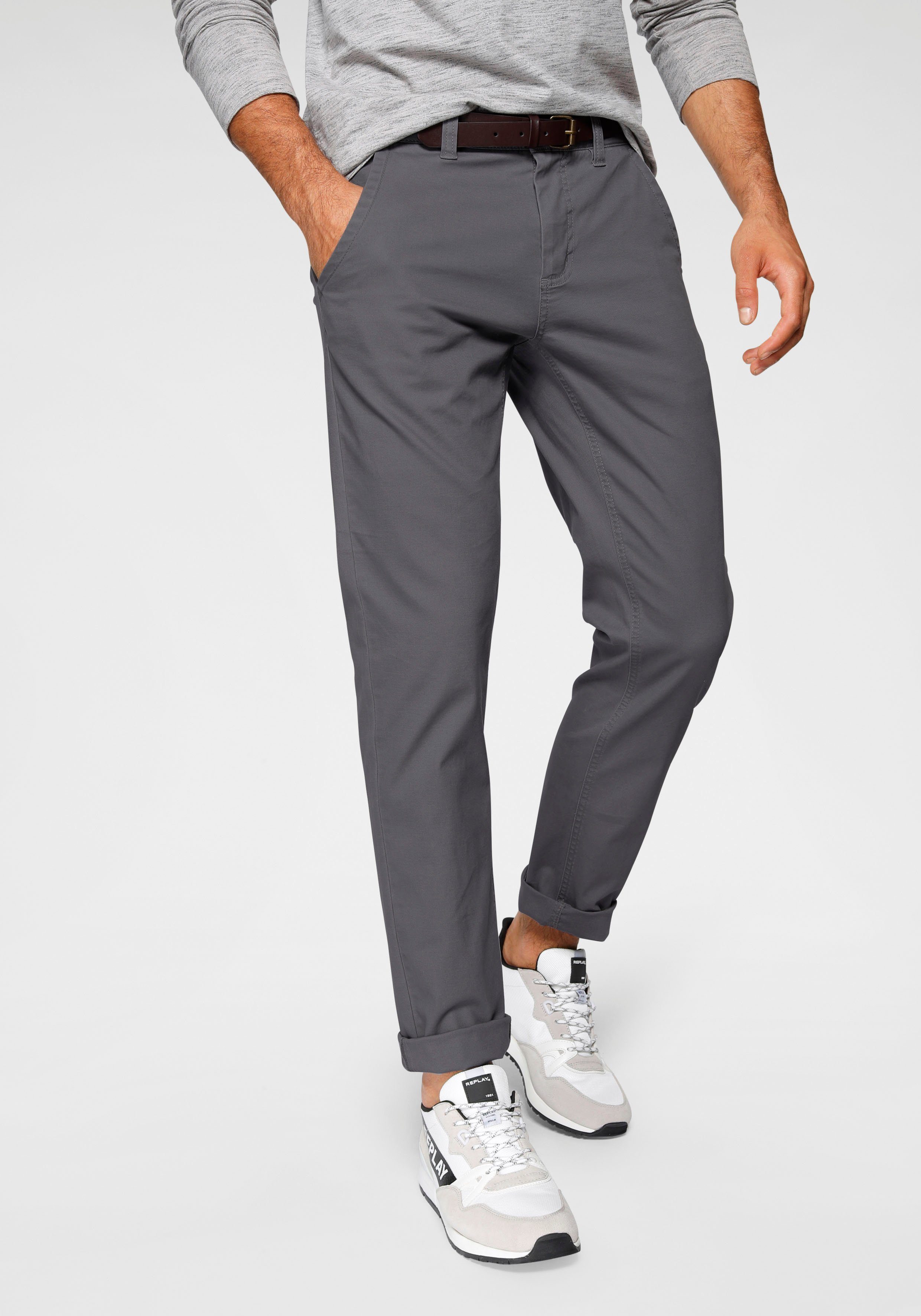 Bruno Banani Chinohose, (Set, mit abnehmbarem Gürtel) günstig online kaufen