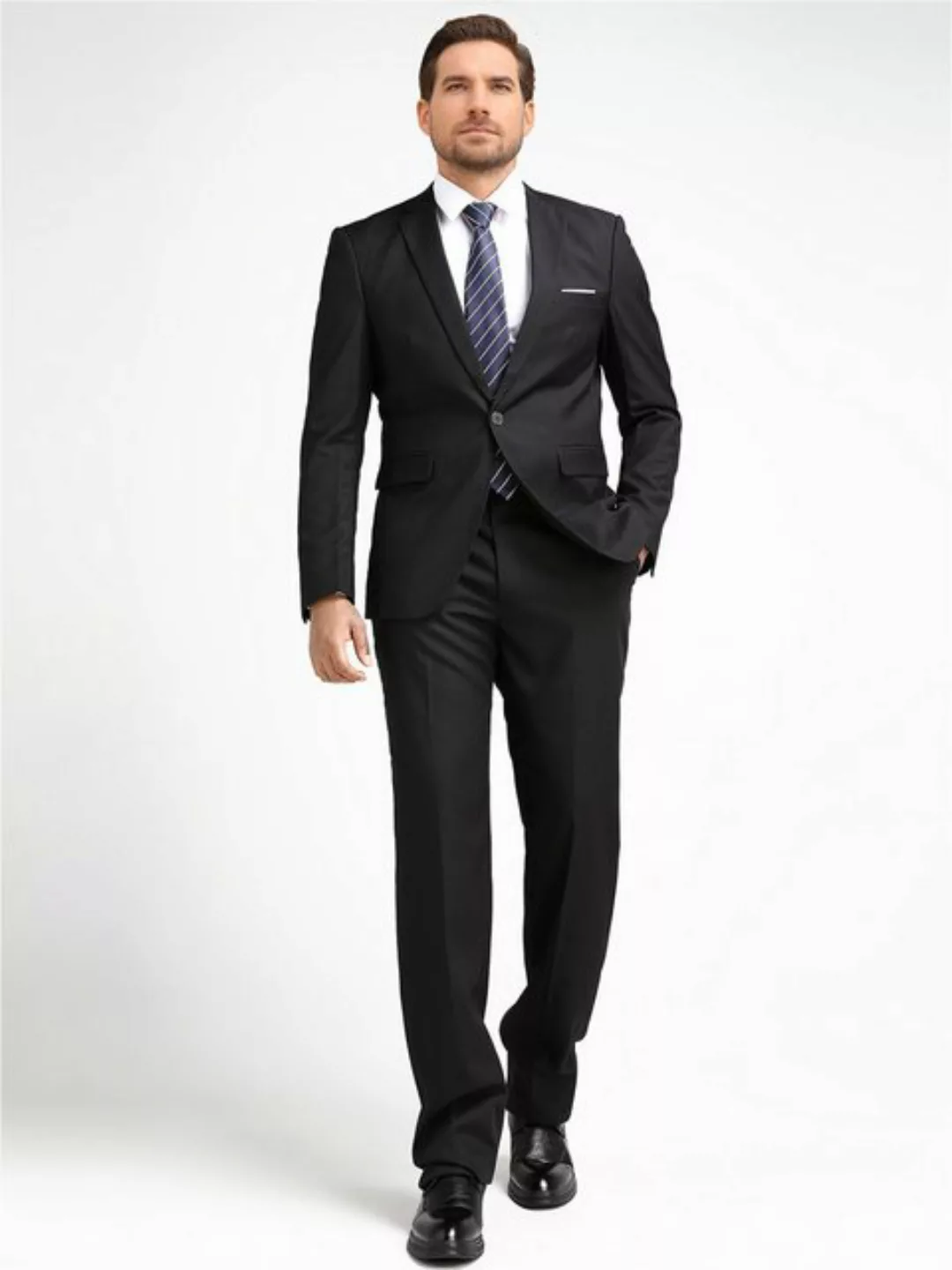 Allthemen Anzug (2 tlg) Slim Fit Business Herrenanzug im eleganten Look günstig online kaufen