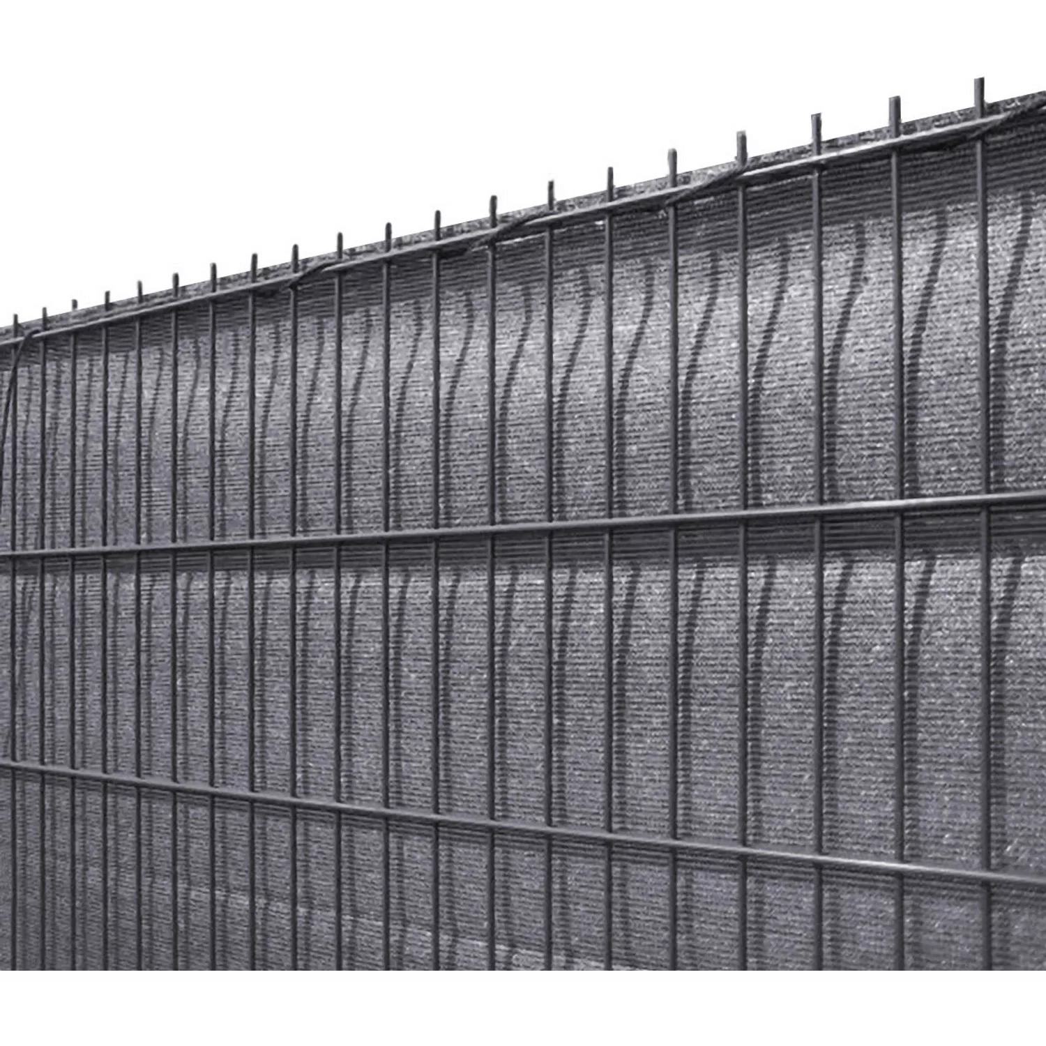 Solid Sichtschutzblende Anthrazit Grobe Struktur aus HDPE 80 cm x 500 cm günstig online kaufen