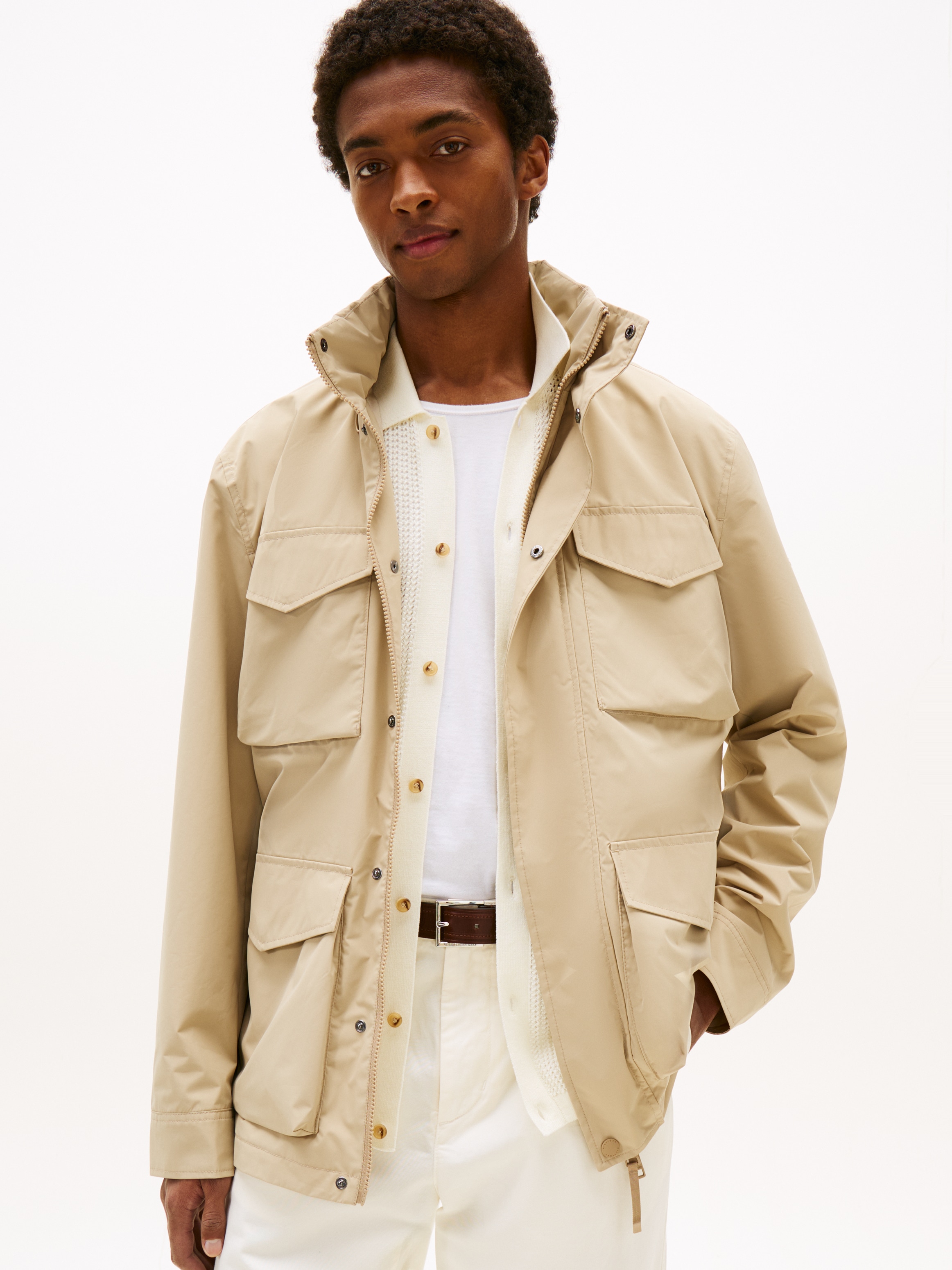 Tommy Hilfiger Fieldjacket "PACKABLE FIELD JACKET", mit Kapuze, Winterjacke günstig online kaufen