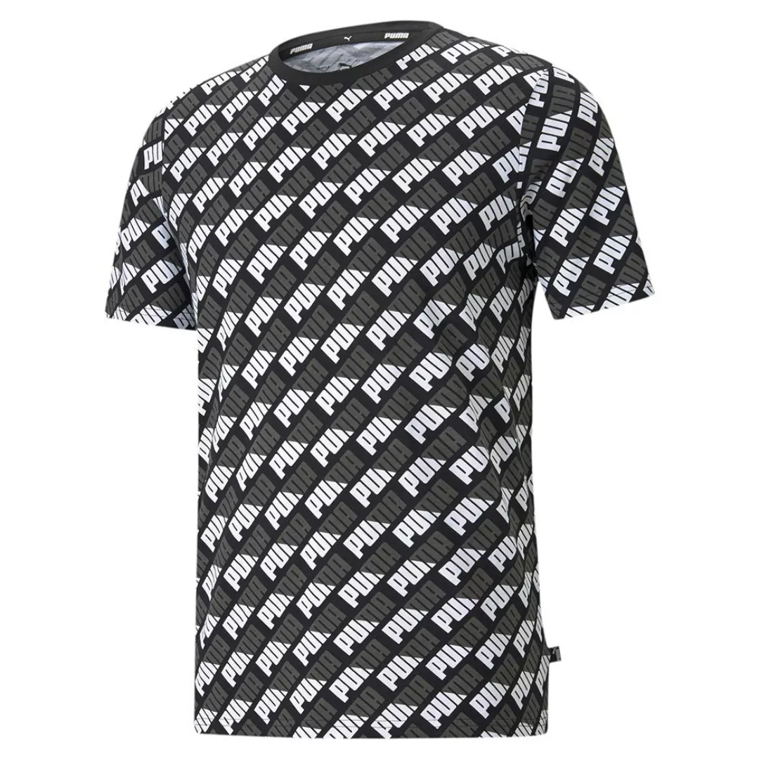 Puma Allover Print Kurzarm T-shirt XL Puma Black günstig online kaufen