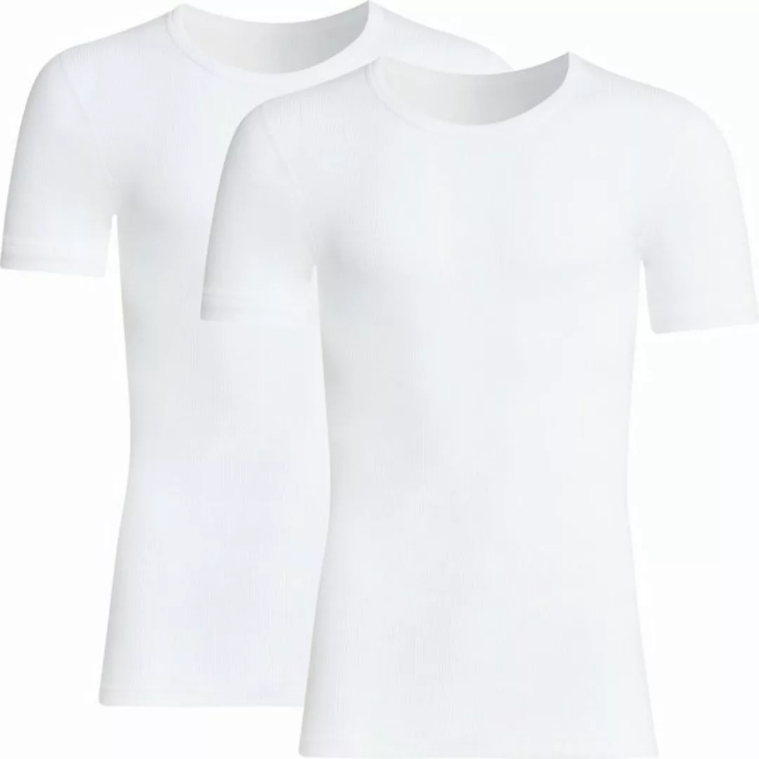 conta T-Shirt Herren-Unterhemd, 1/2-Arm 2er-Pack Doppelripp Uni günstig online kaufen