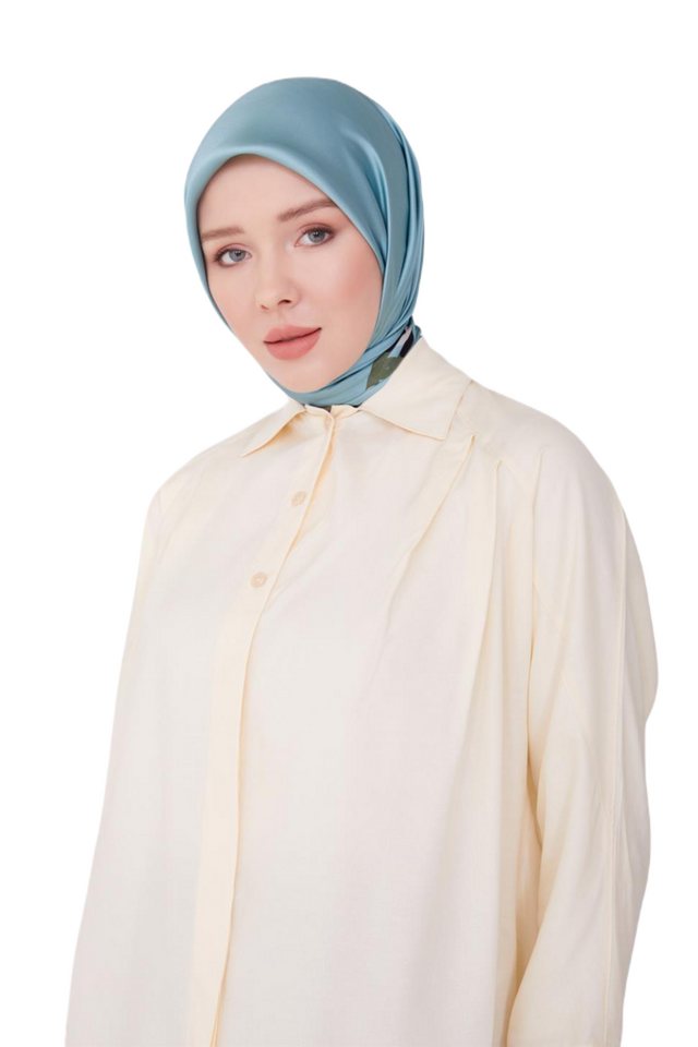 ARMİNE Hemdblusenkleid Armine-Hemd mit asymmetrischem Kragen und Falten auf günstig online kaufen