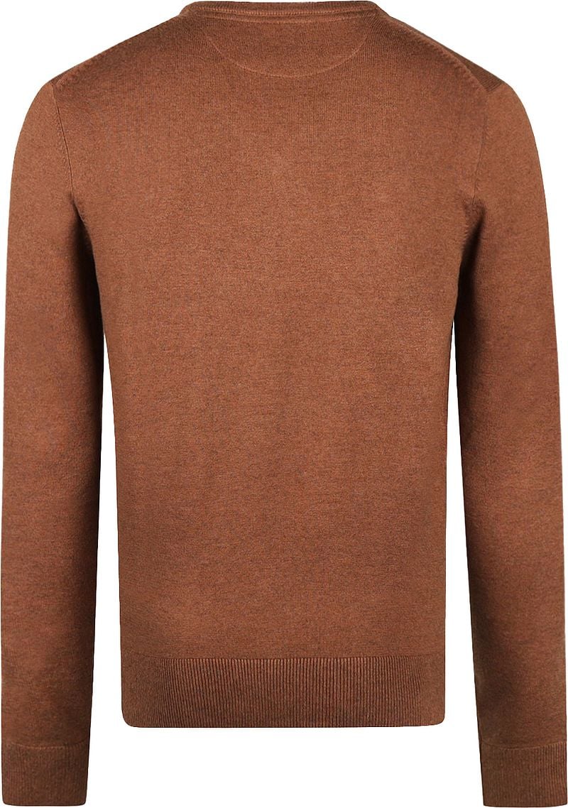 McGregor Pullover Merinowolle V-Ausschnitt Chestnut Braun - Größe M günstig online kaufen