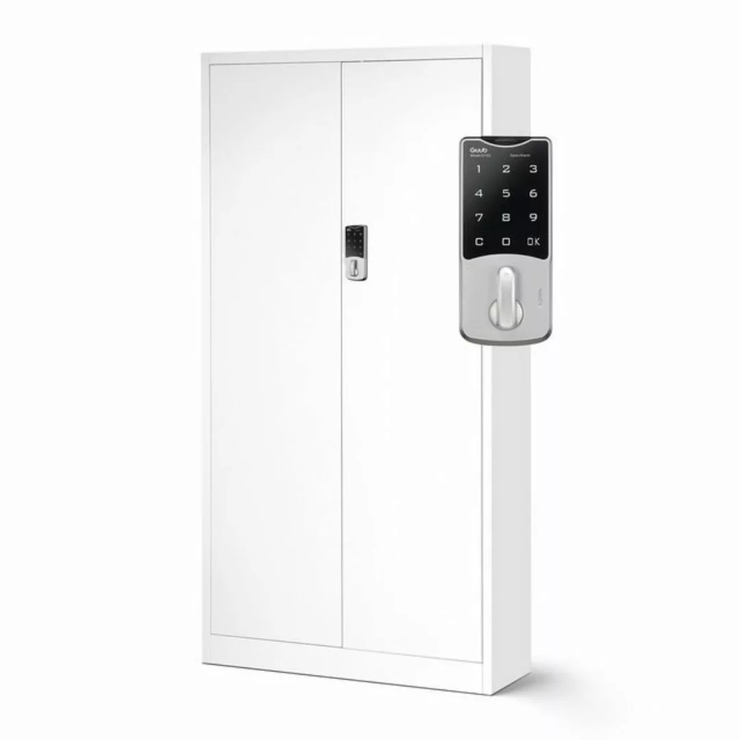 Jan Nowak Aktenschrank Aktenschrank Stahlschrank weiß 185x90x40 günstig online kaufen