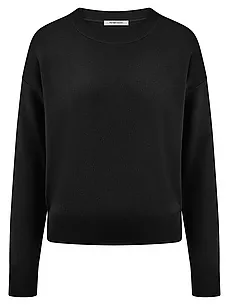 Rundhals-Pullover Peter Hahn schwarz günstig online kaufen