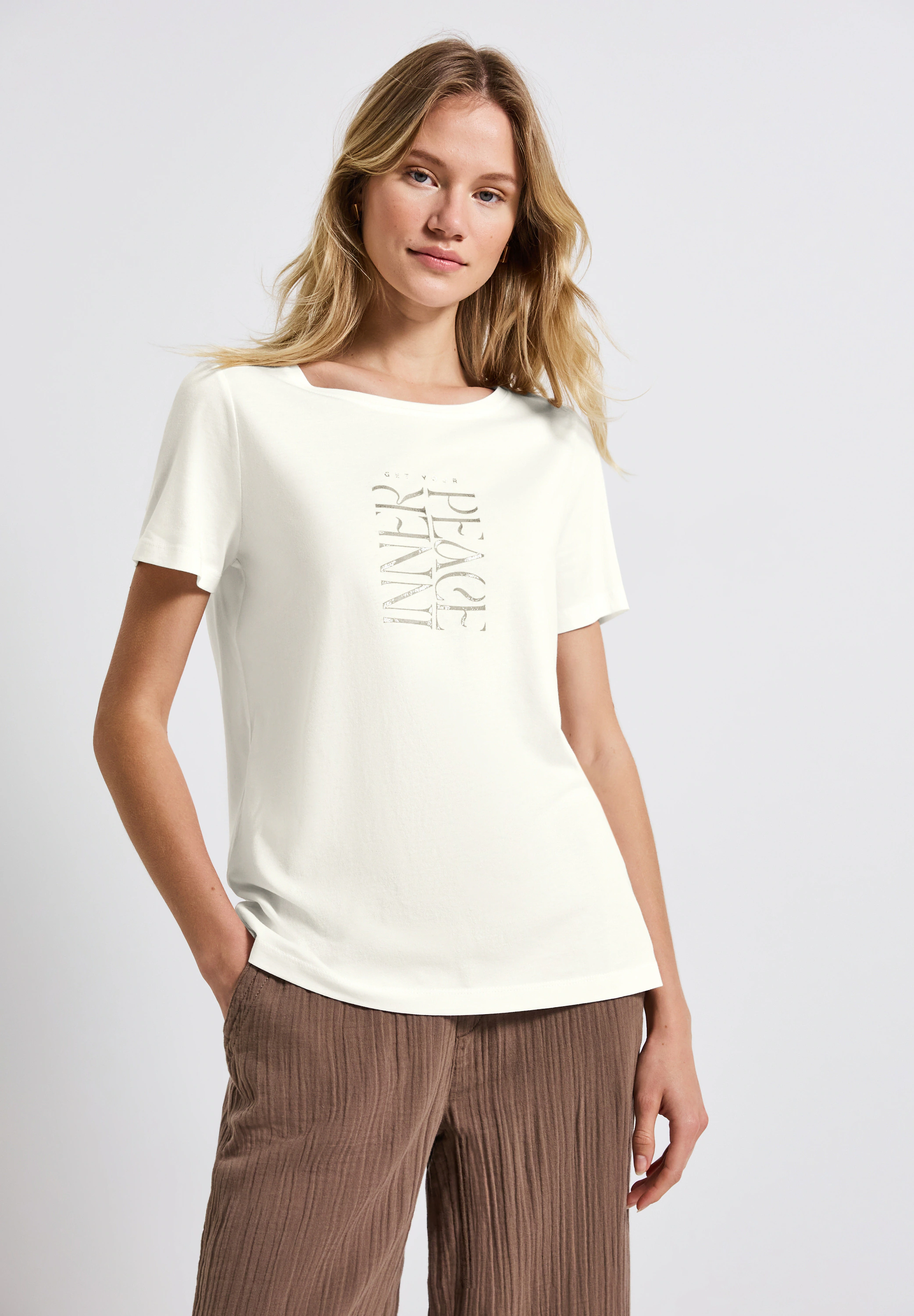 STREET ONE T-Shirt, im soften Baumwoll-Mix günstig online kaufen