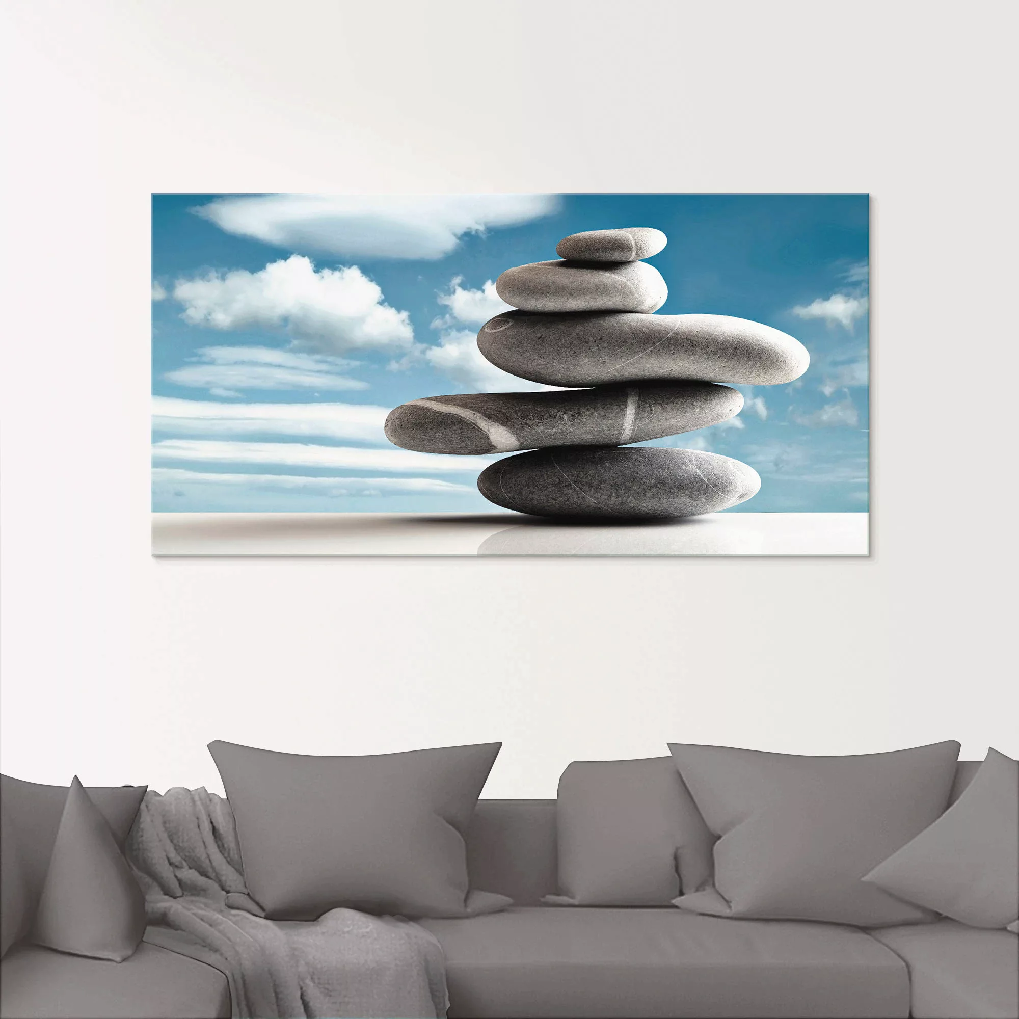 Artland Glasbild "Stapel von fünf Steinen", Zen, (1 St.), in verschiedenen günstig online kaufen