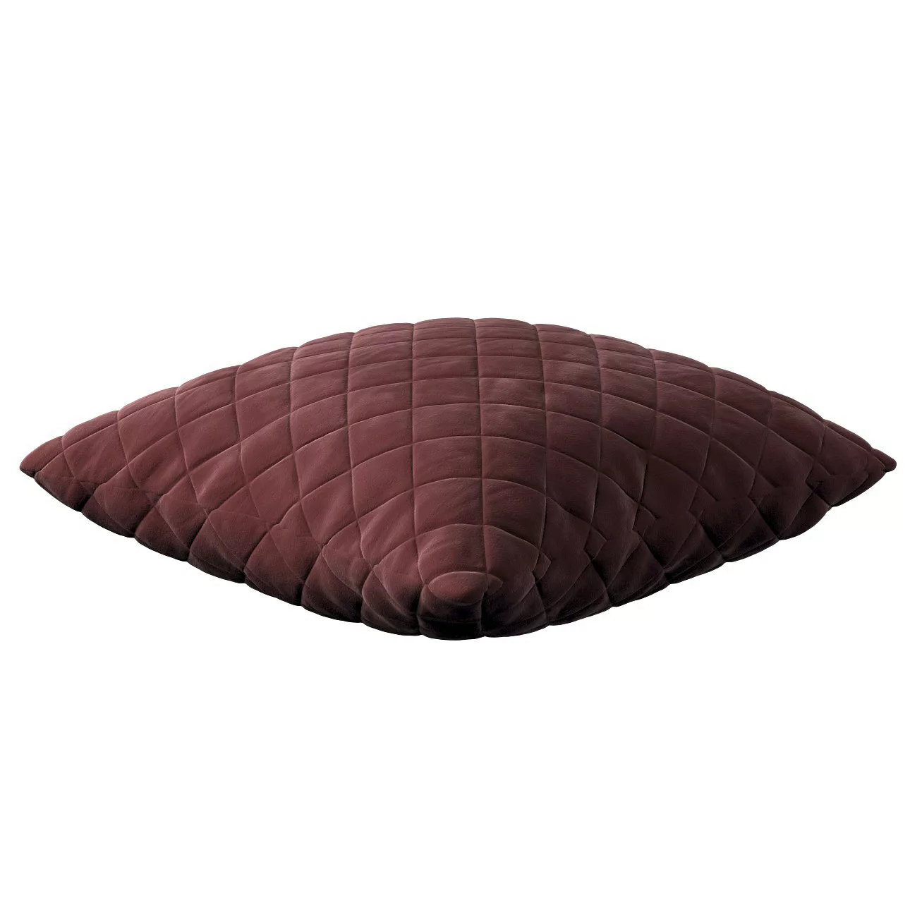 Kissenhülle Mia gesteppt 43x43cm, bordeaux, 43 x 43 cm, Velvet (704-26) günstig online kaufen