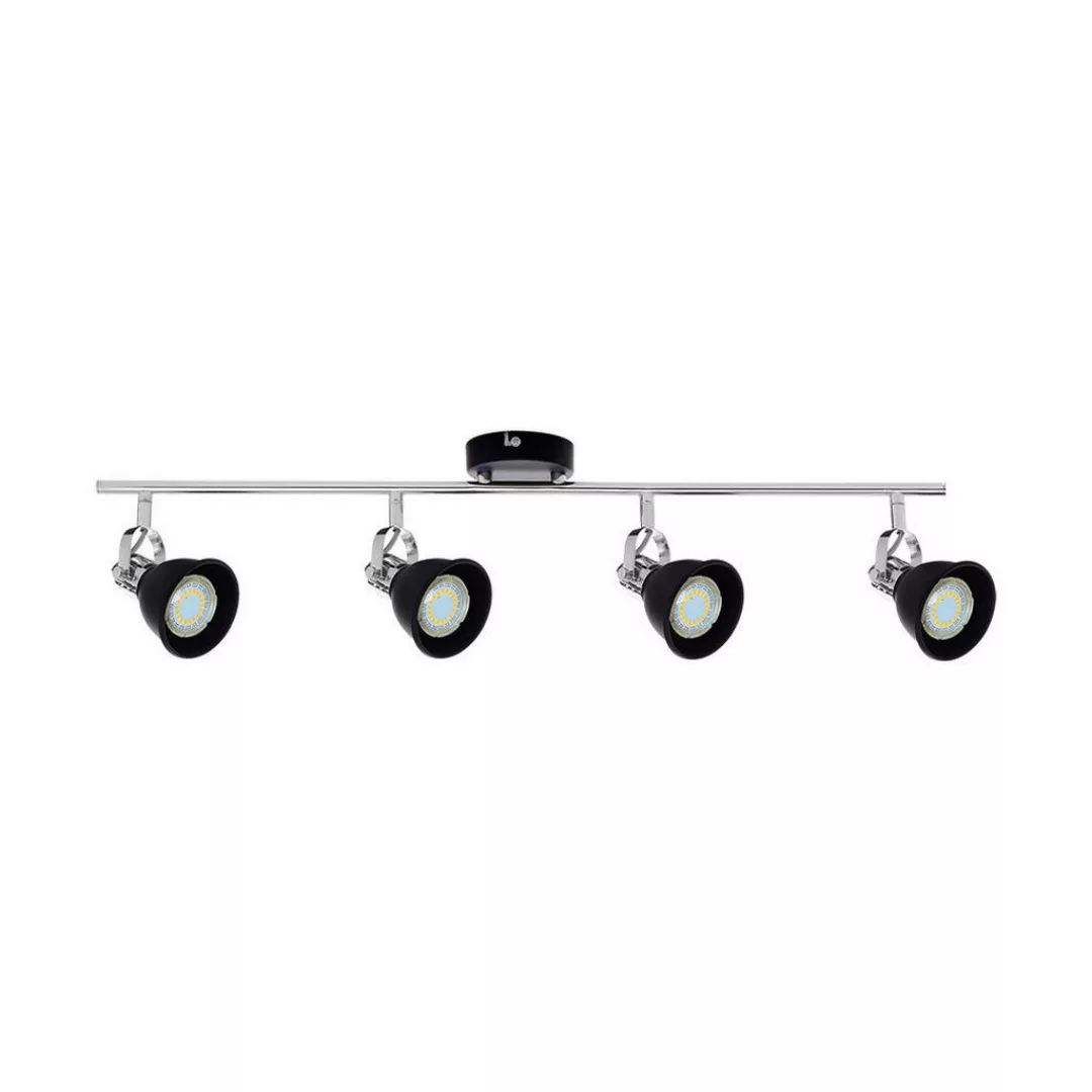 SPOT Light Spotbalken 2766414 schwarz Chrom Metall B/H/T: ca. 78x19x18 cm G günstig online kaufen