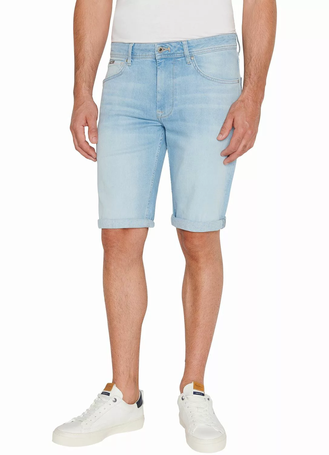 Pepe Jeans Herren Jeans Short STRAIGHT SHORT - Regular Fit - Blau - Light B günstig online kaufen