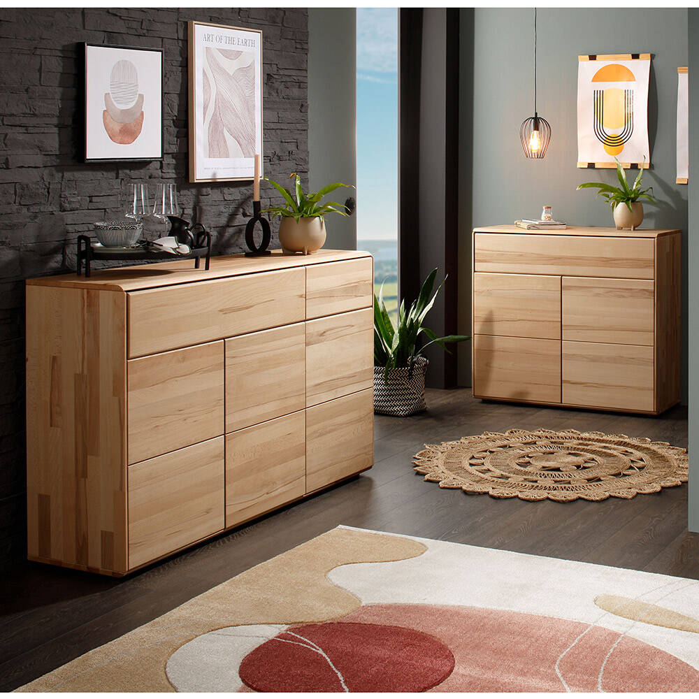 Wohnzimmer Set 2-teilig modern in massiver Buche KALAMARIA-69 günstig online kaufen
