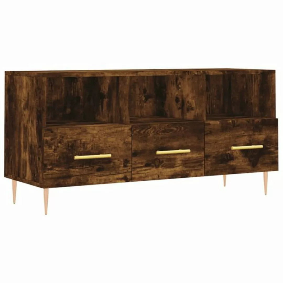 furnicato TV-Schrank Räuchereiche 102x36x50 cm Holzwerkstoff günstig online kaufen