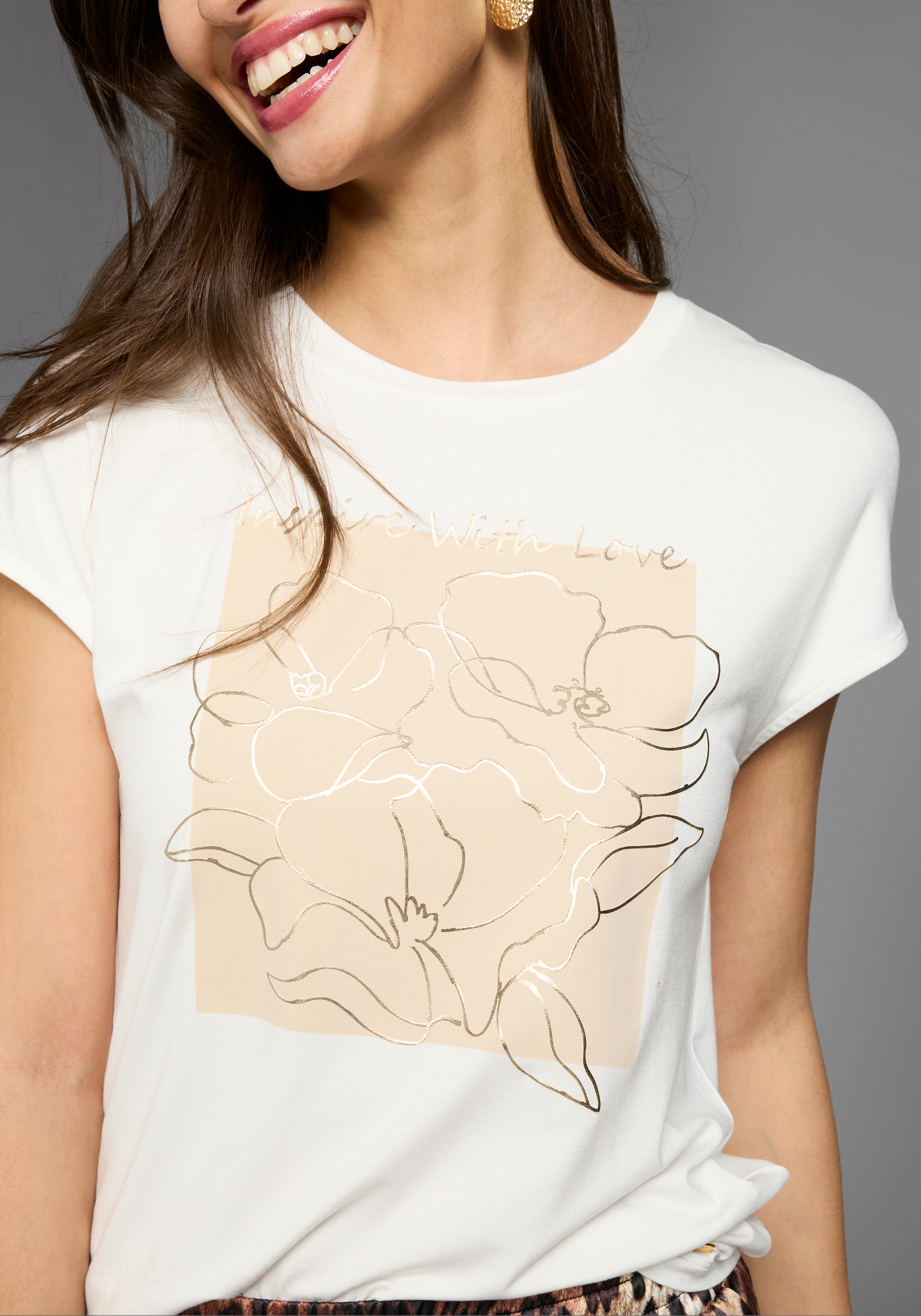Laura Scott T-Shirt, mit Frontprint günstig online kaufen