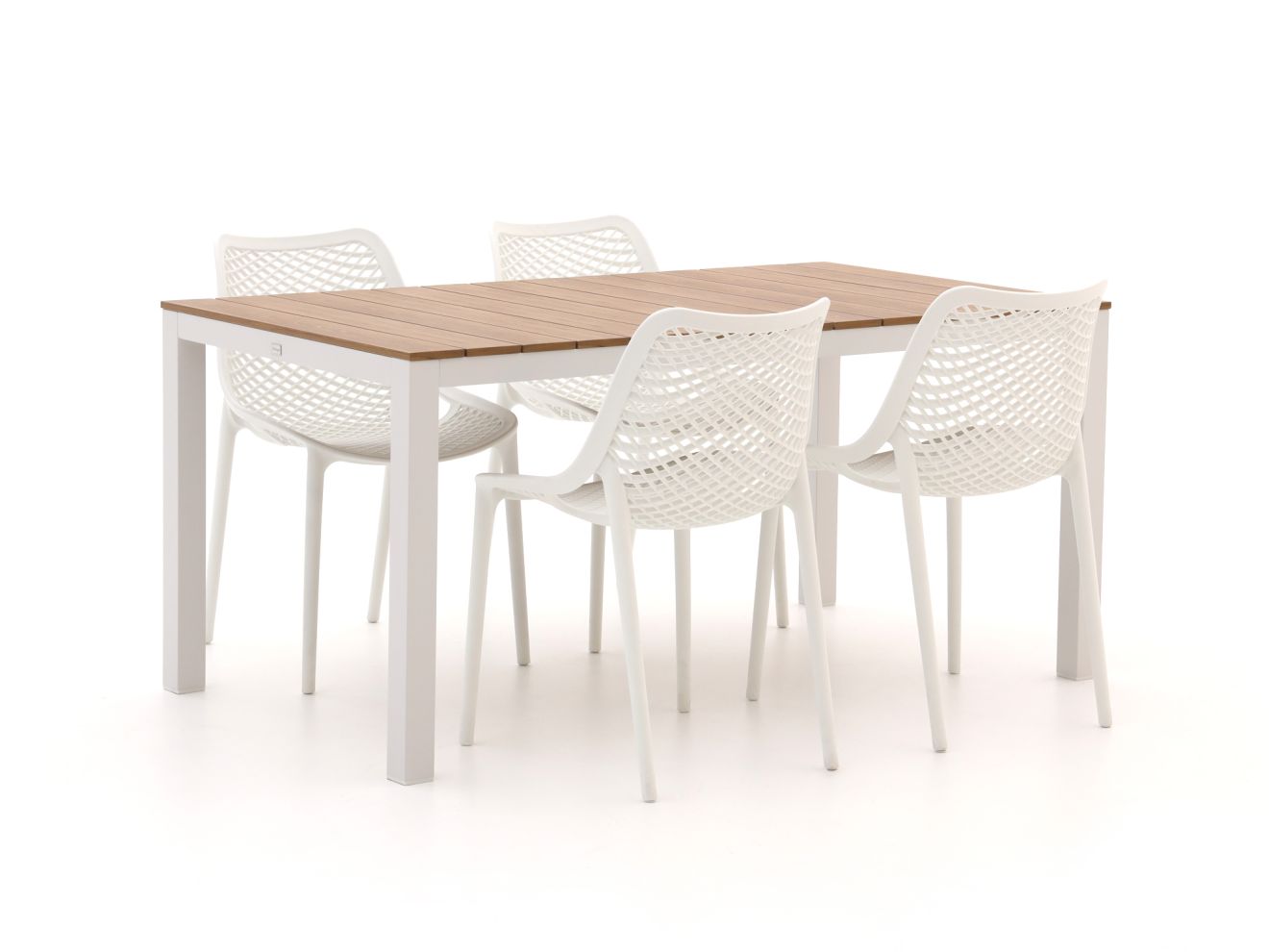 Forza Ripi/Fidenza 160 cm Gartenmöbel-Set 5-Teilig Stapelbar günstig online kaufen