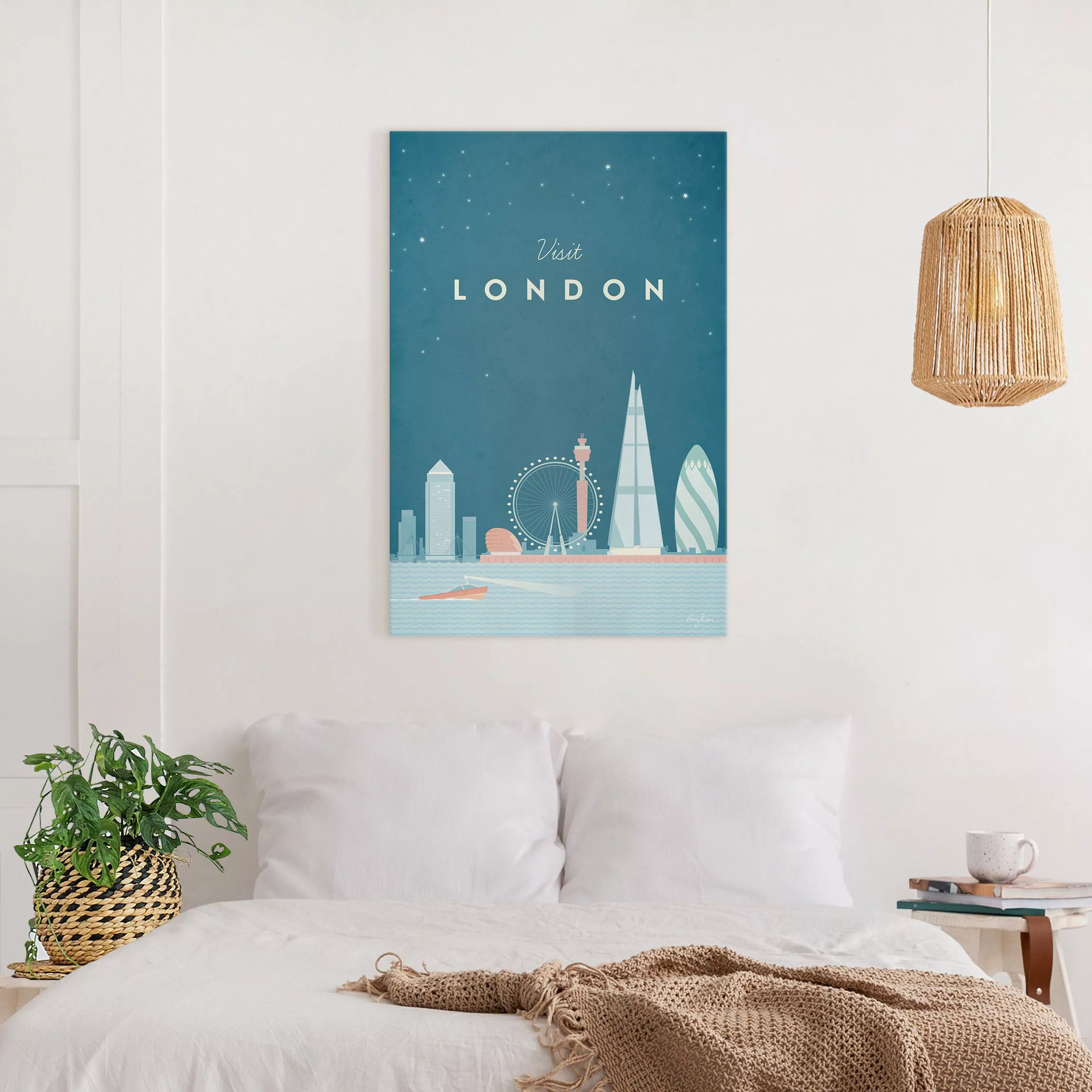 Leinwandbild Reiseposter - London günstig online kaufen