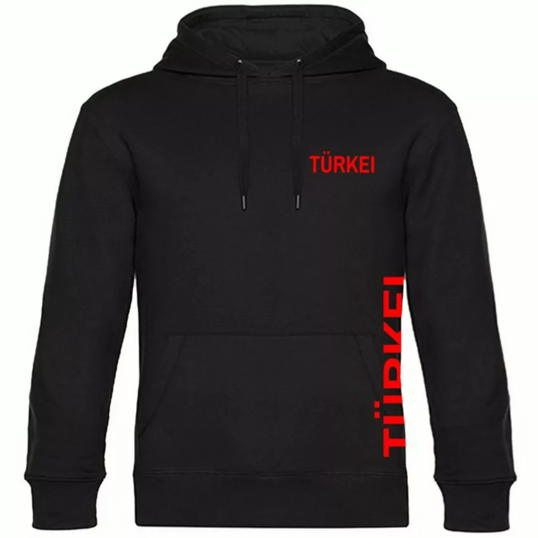 multifanshop Kapuzensweatshirt Türkei - Brust & Seite - Pullover günstig online kaufen