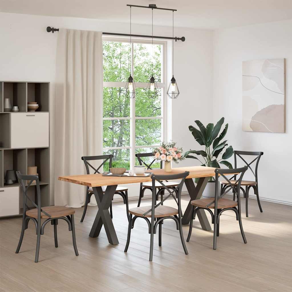 vidaXL Esstisch Esstisch mit Baumkanten 220x80x74 günstig online kaufen