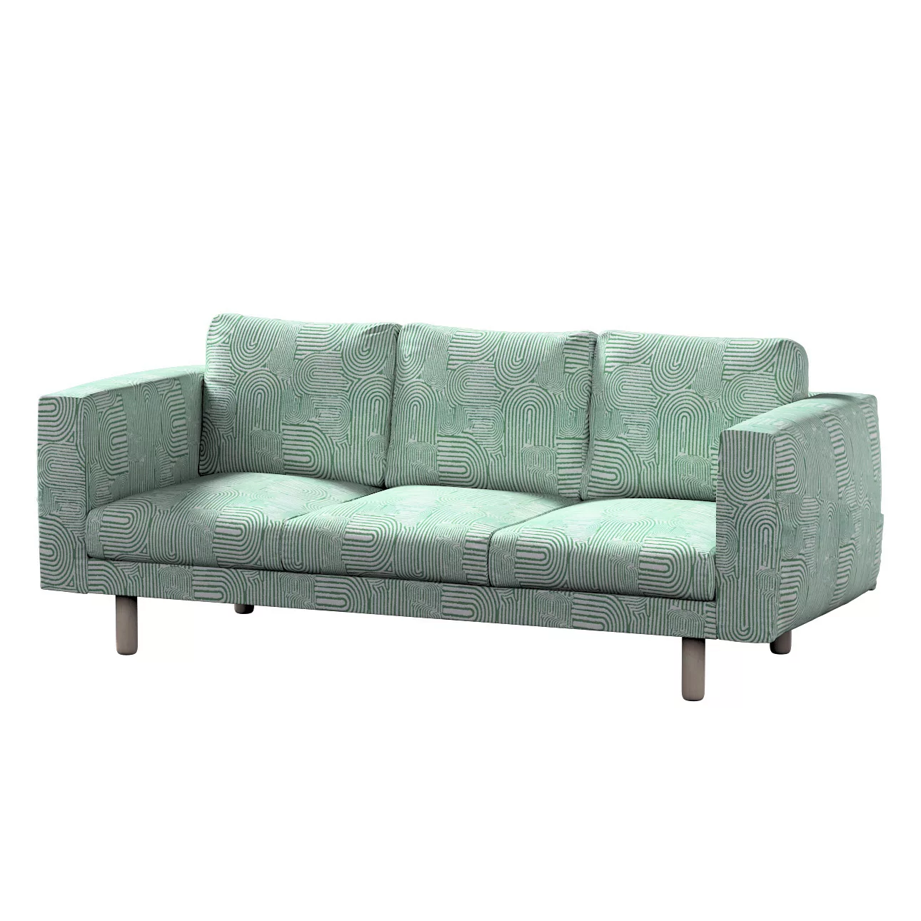 Bezug für Norsborg 3-Sitzer Sofa, mintgrün-ecru, Norsborg 3-Sitzer Sofabezu günstig online kaufen