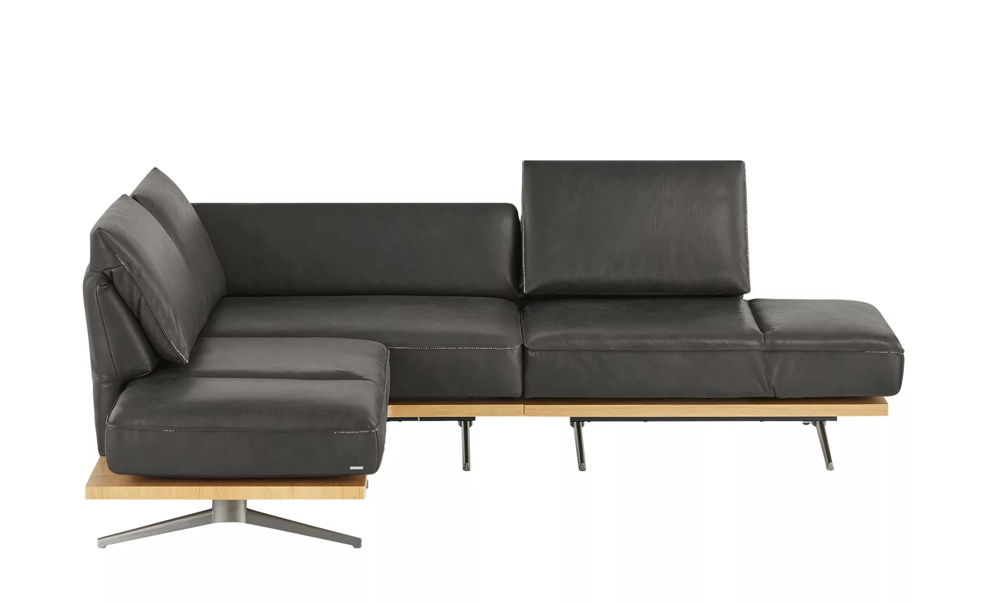 KOINOR Ecksofa  Phoenix - schwarz - 87 cm - Polstermöbel > Sofas > Ecksofas günstig online kaufen