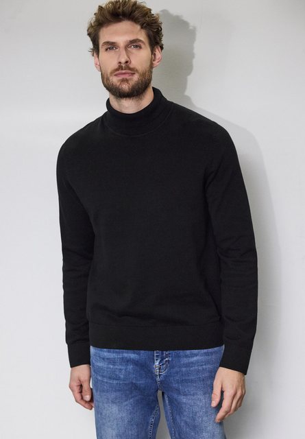 STREET ONE MEN Rollkragenpullover, aus reiner Baumwolle günstig online kaufen