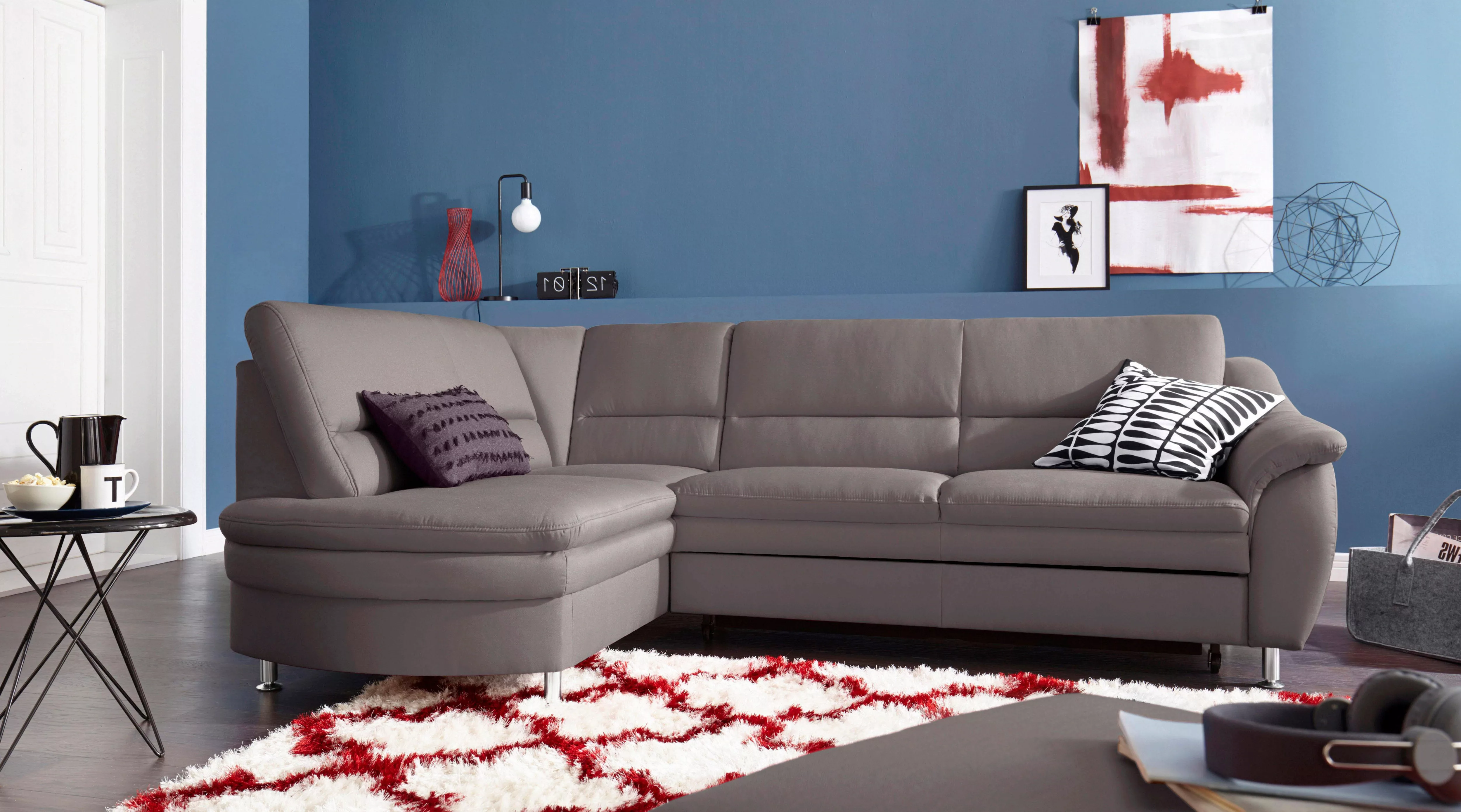 sit&more Ecksofa "Cardoso L-Form", mit Federkern, wahlweise mit Bettfunktio günstig online kaufen