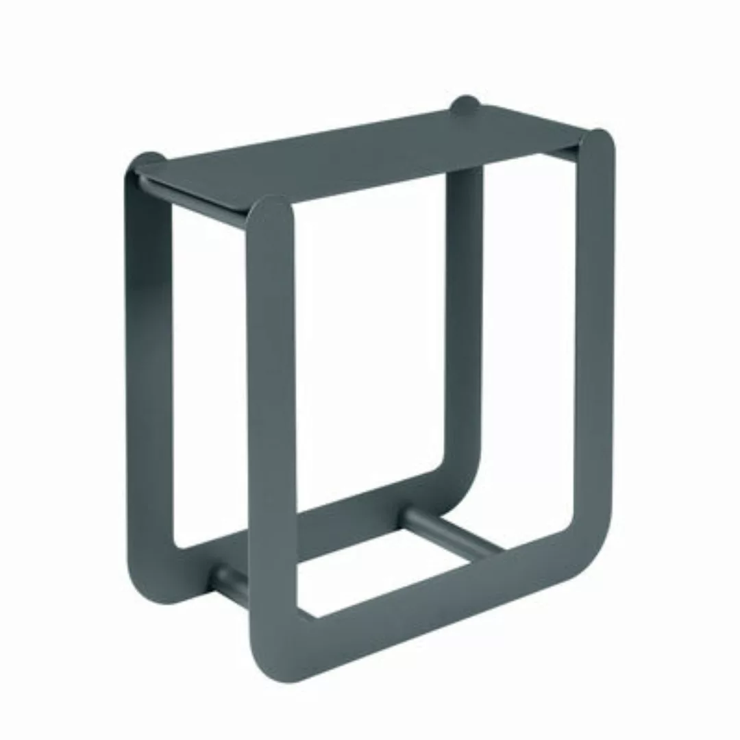 Behälter für Holzscheite Nevado metall grau / Hocker - L 60 x H 60 cm - Fer günstig online kaufen