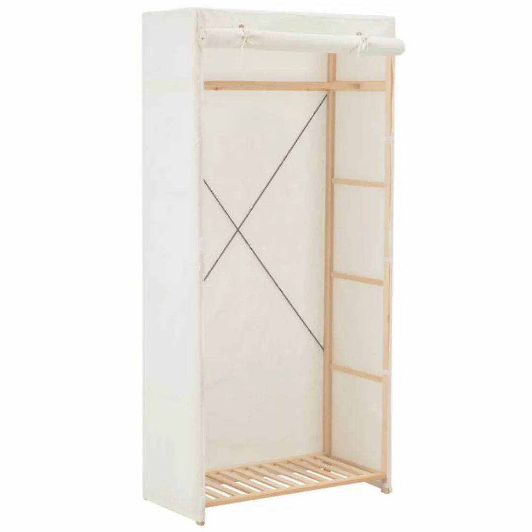 furnicato Kleiderschrank Weiß 79 x 40 x 170 cm Stoff günstig online kaufen