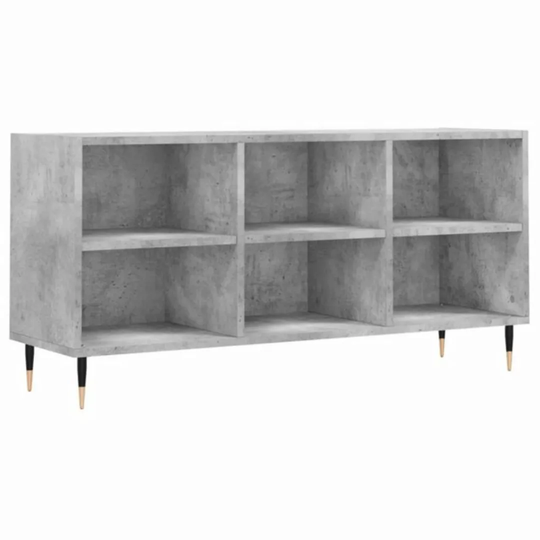 furnicato TV-Schrank Betongrau 103,5x30x50 cm Holzwerkstoff (1-St) günstig online kaufen