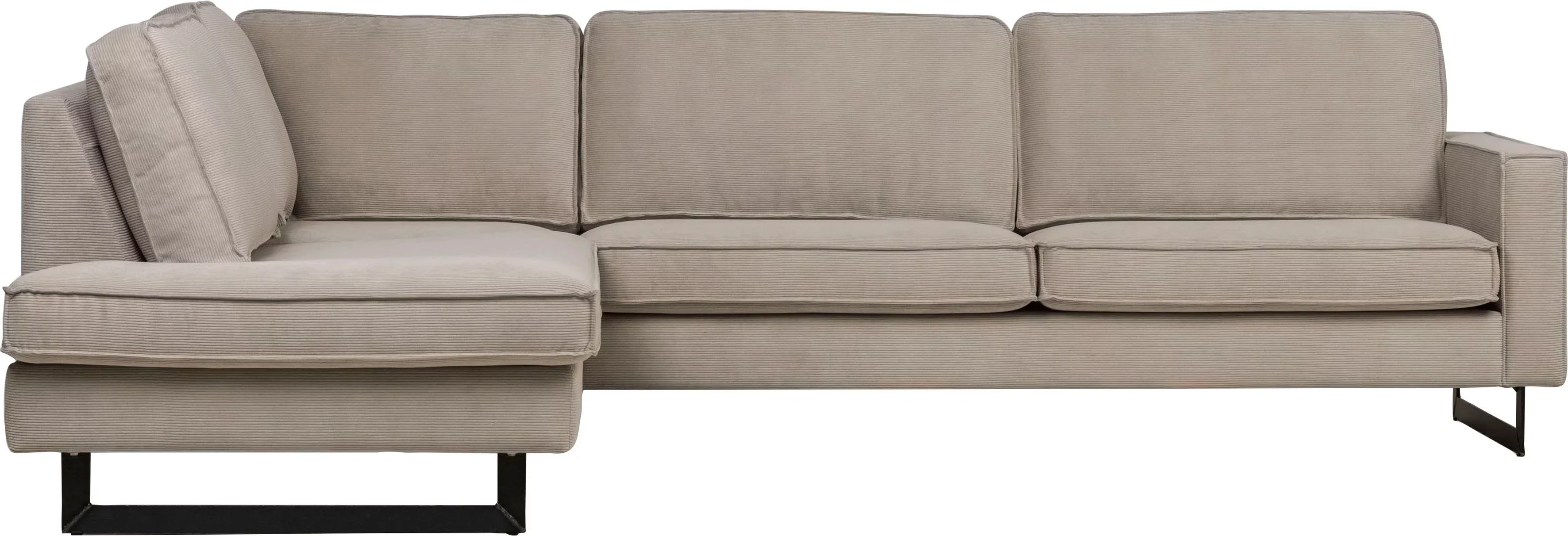 Places of Style Ecksofa »Pinto, 290 cm, Ottomane links / rechts«, Cord, Fei günstig online kaufen